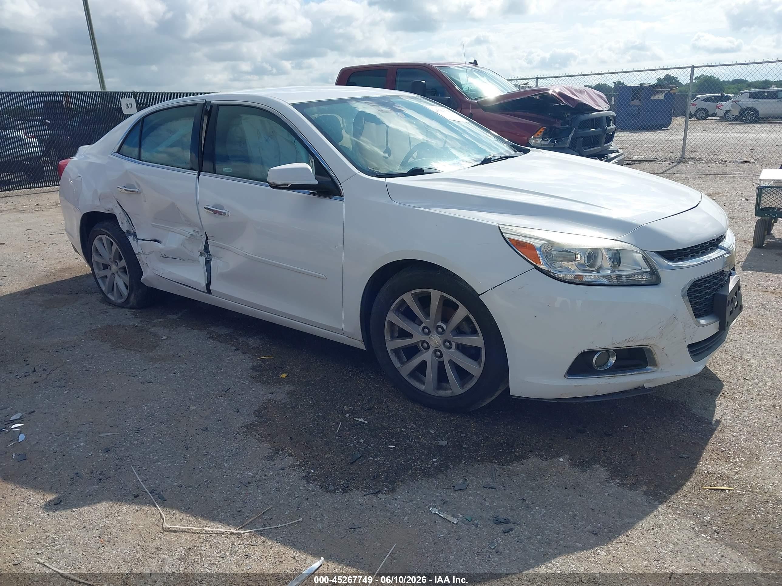 2014 Chevrolet Malibu 2lt White vin: 1G11E5SL7EF197840