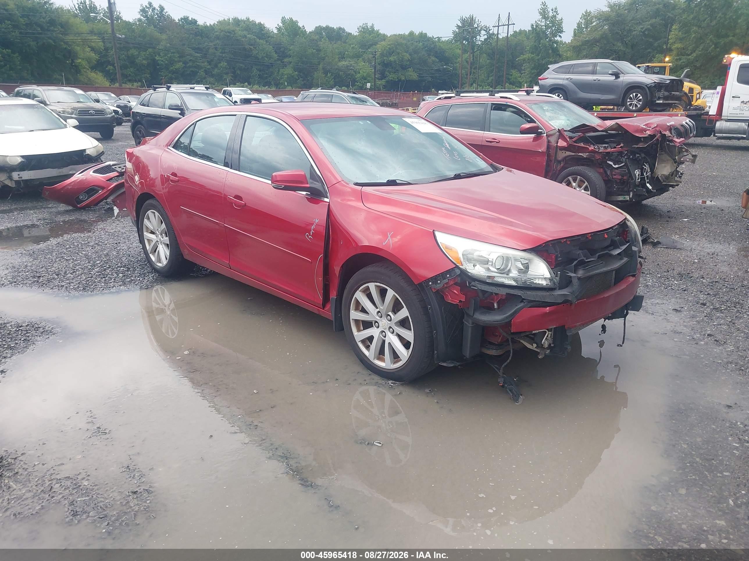 2014 Chevrolet Malibu 2lt Красный vin: 1G11E5SL8EF152826