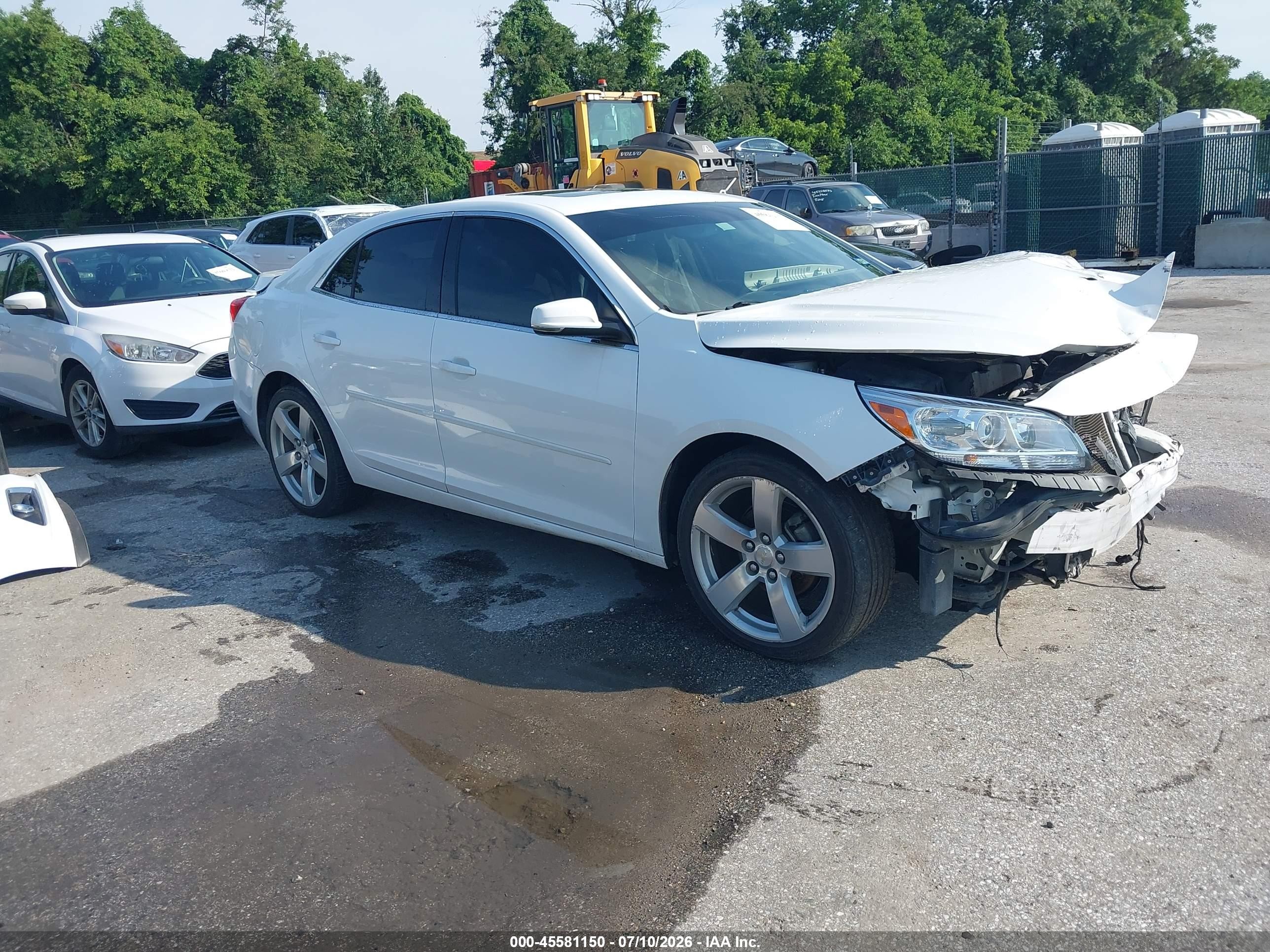 2014 Chevrolet Malibu 2lt White vin: 1G11E5SL8EF165589