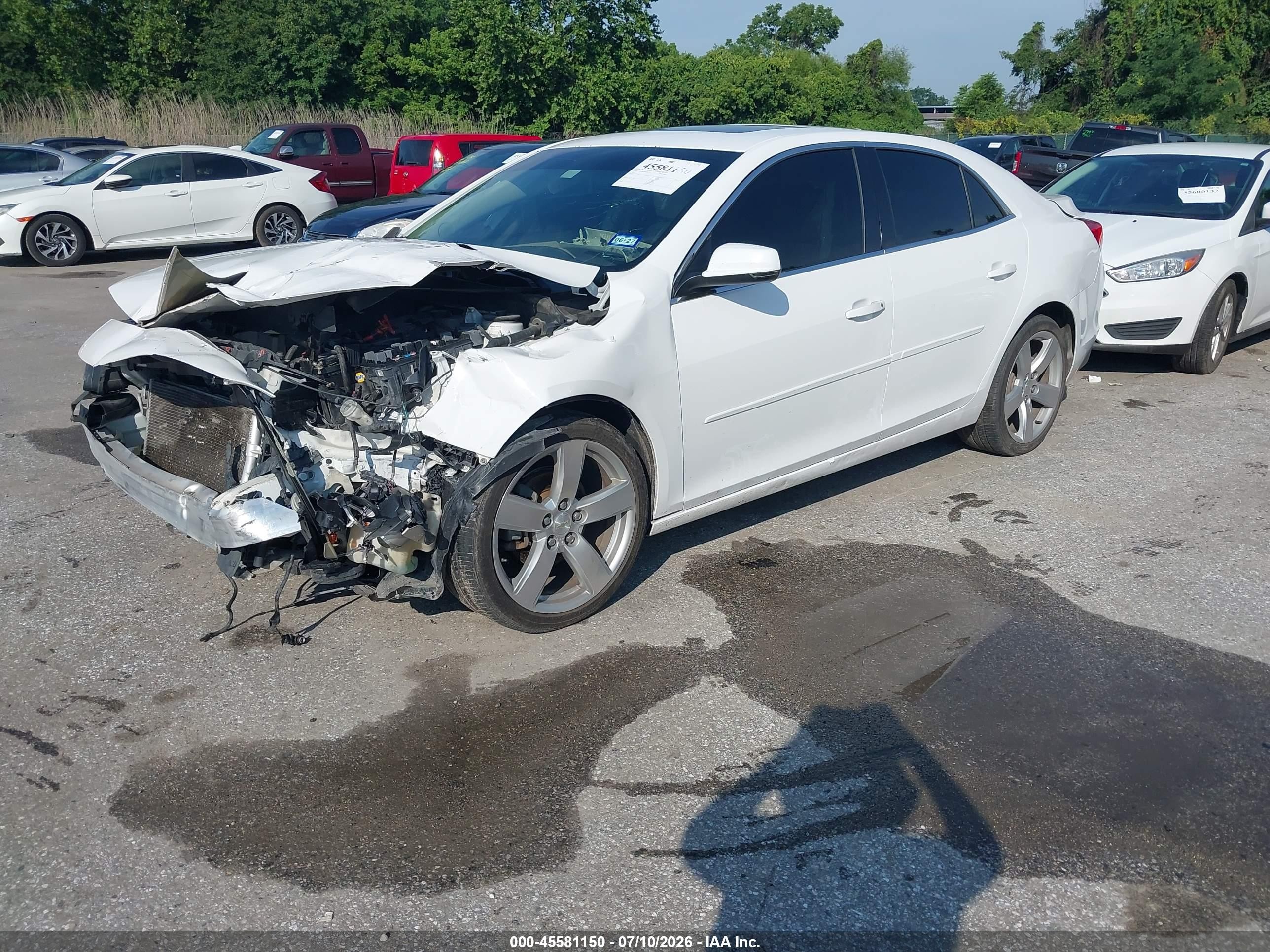 2014 Chevrolet Malibu 2lt White vin: 1G11E5SL8EF165589