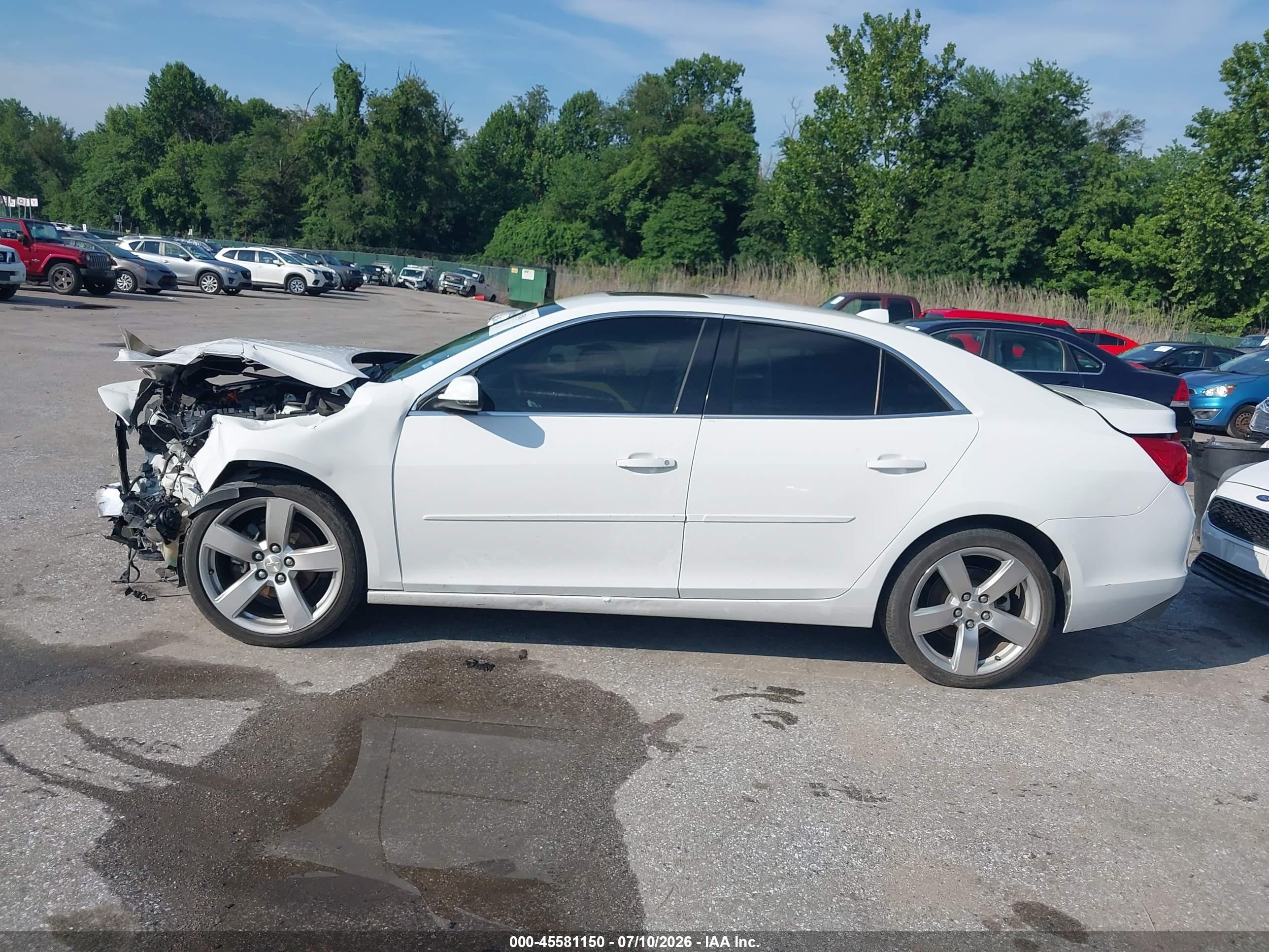 2014 Chevrolet Malibu 2lt White vin: 1G11E5SL8EF165589