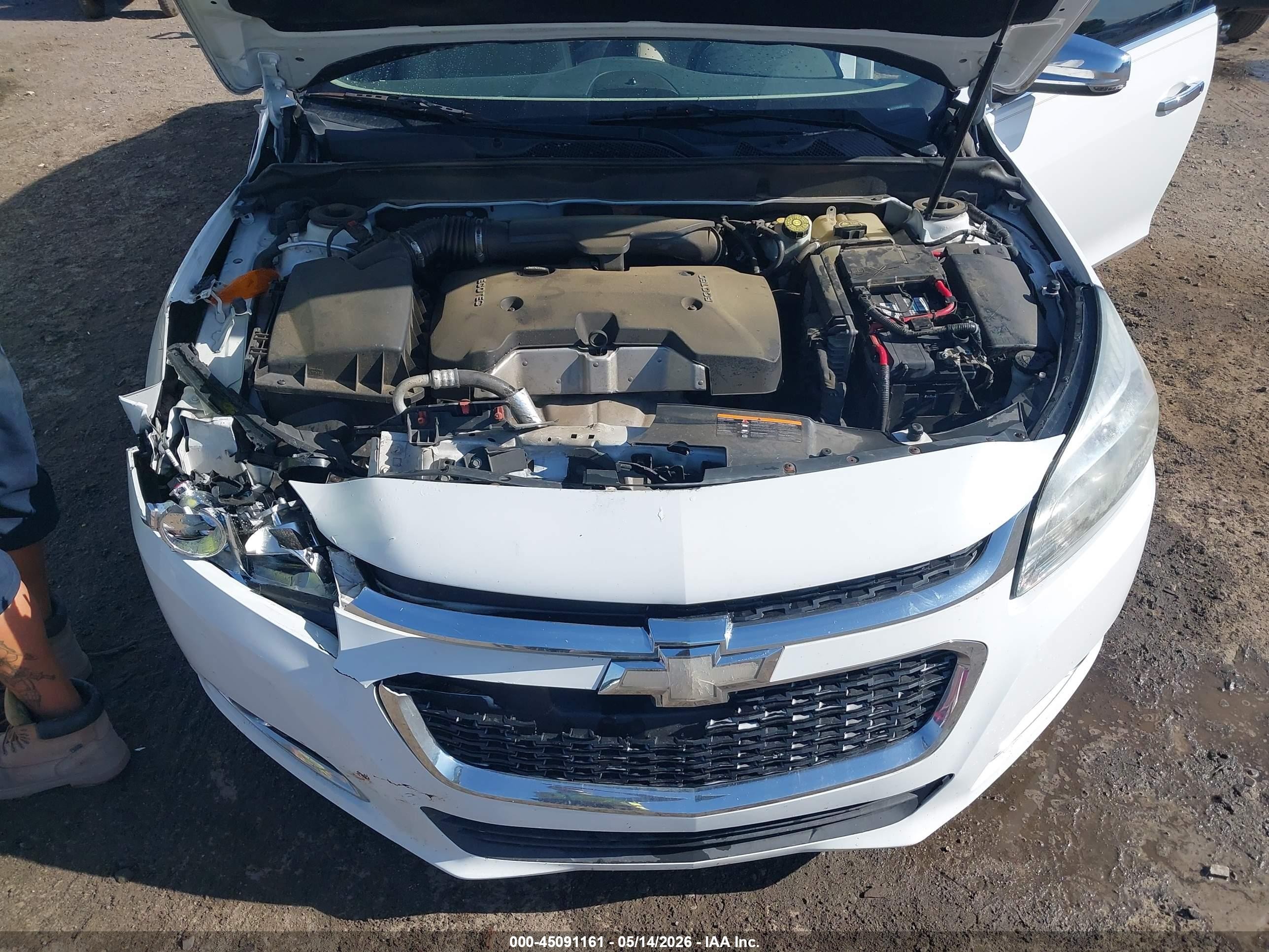 2014 Chevrolet Malibu 2lt White vin: 1G11E5SL8EF193652