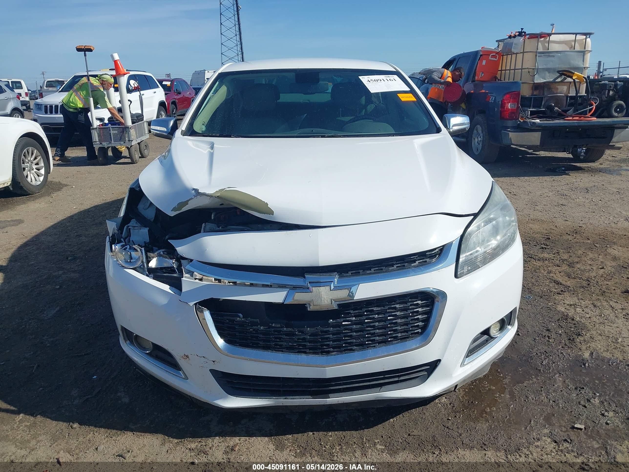 2014 Chevrolet Malibu 2lt White vin: 1G11E5SL8EF193652