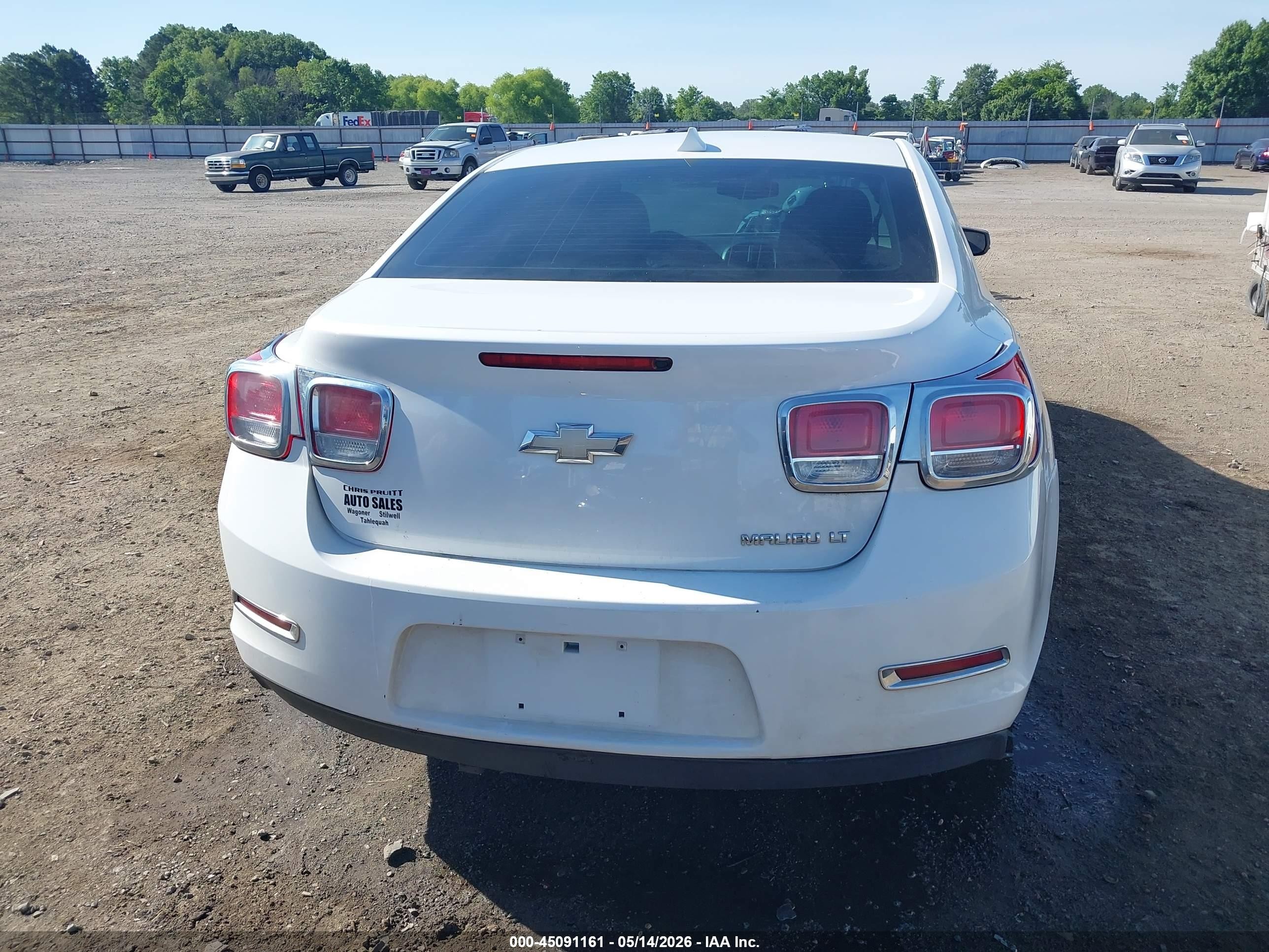 2014 Chevrolet Malibu 2lt White vin: 1G11E5SL8EF193652