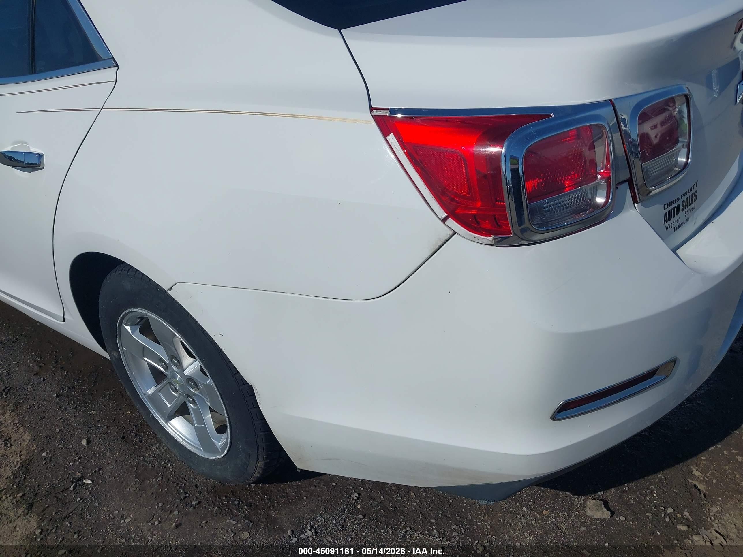 2014 Chevrolet Malibu 2lt White vin: 1G11E5SL8EF193652