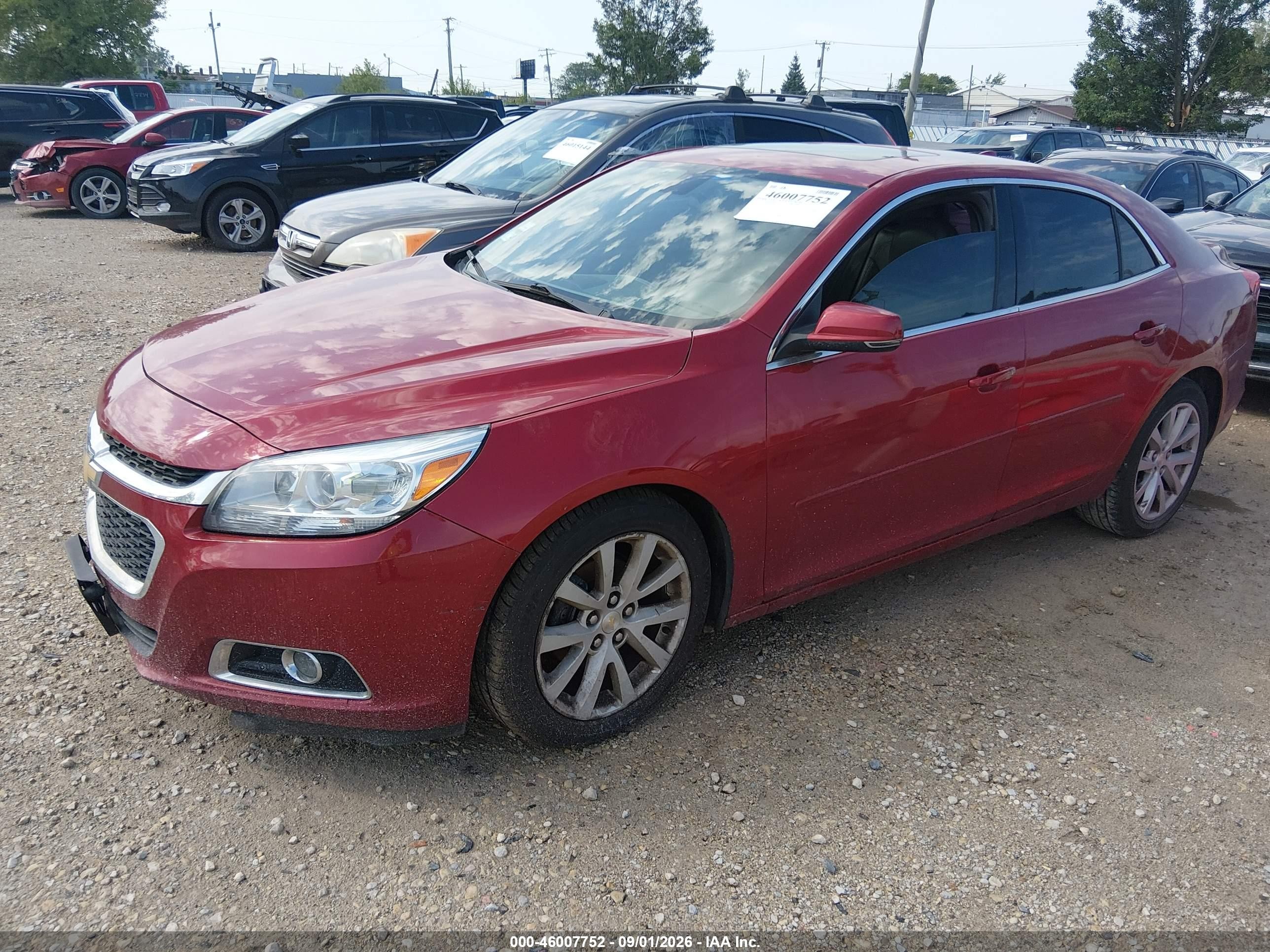 2014 Chevrolet Malibu 2lt Red vin: 1G11E5SL9EF199296