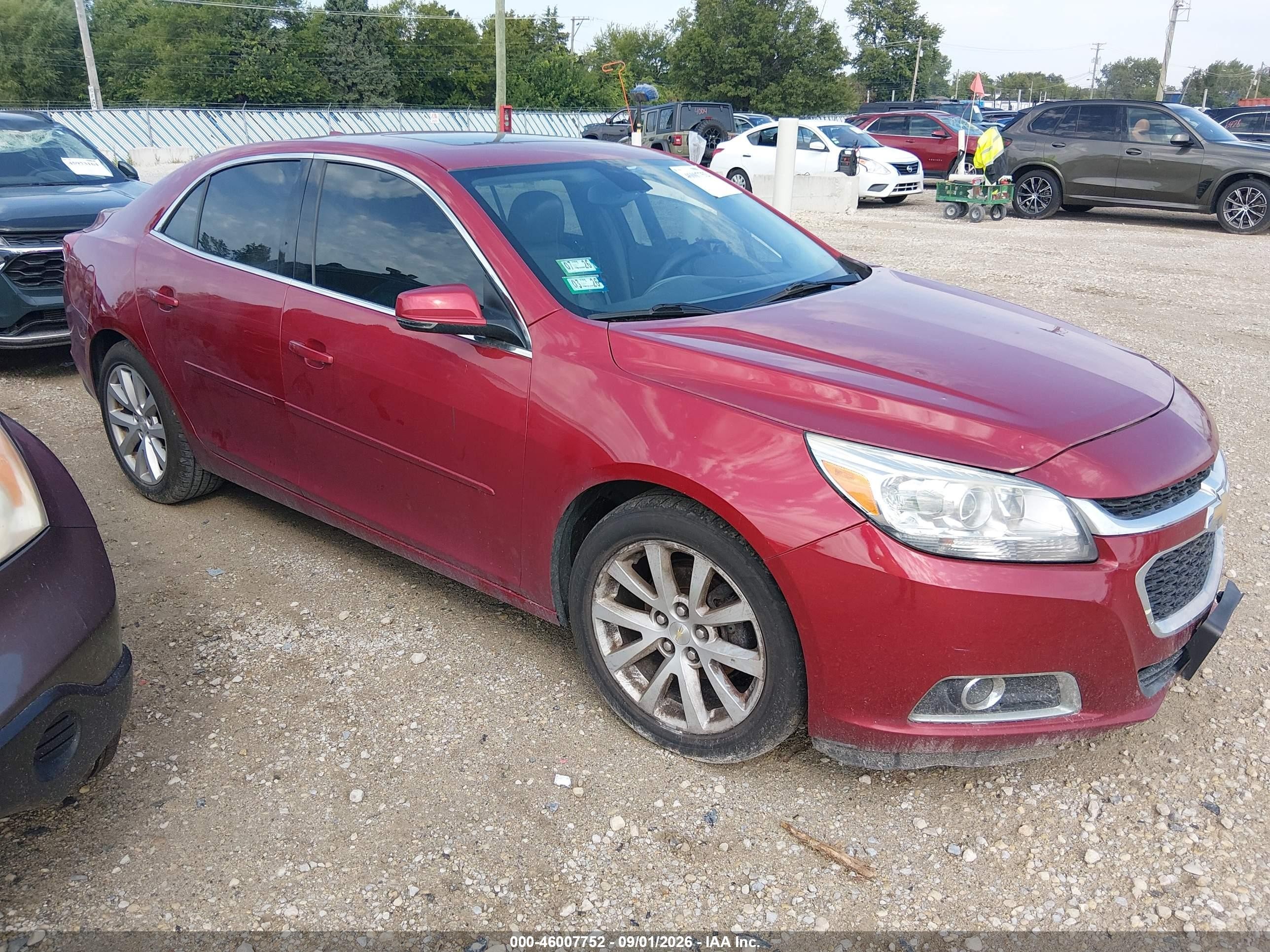 2014 Chevrolet Malibu 2lt Red vin: 1G11E5SL9EF199296