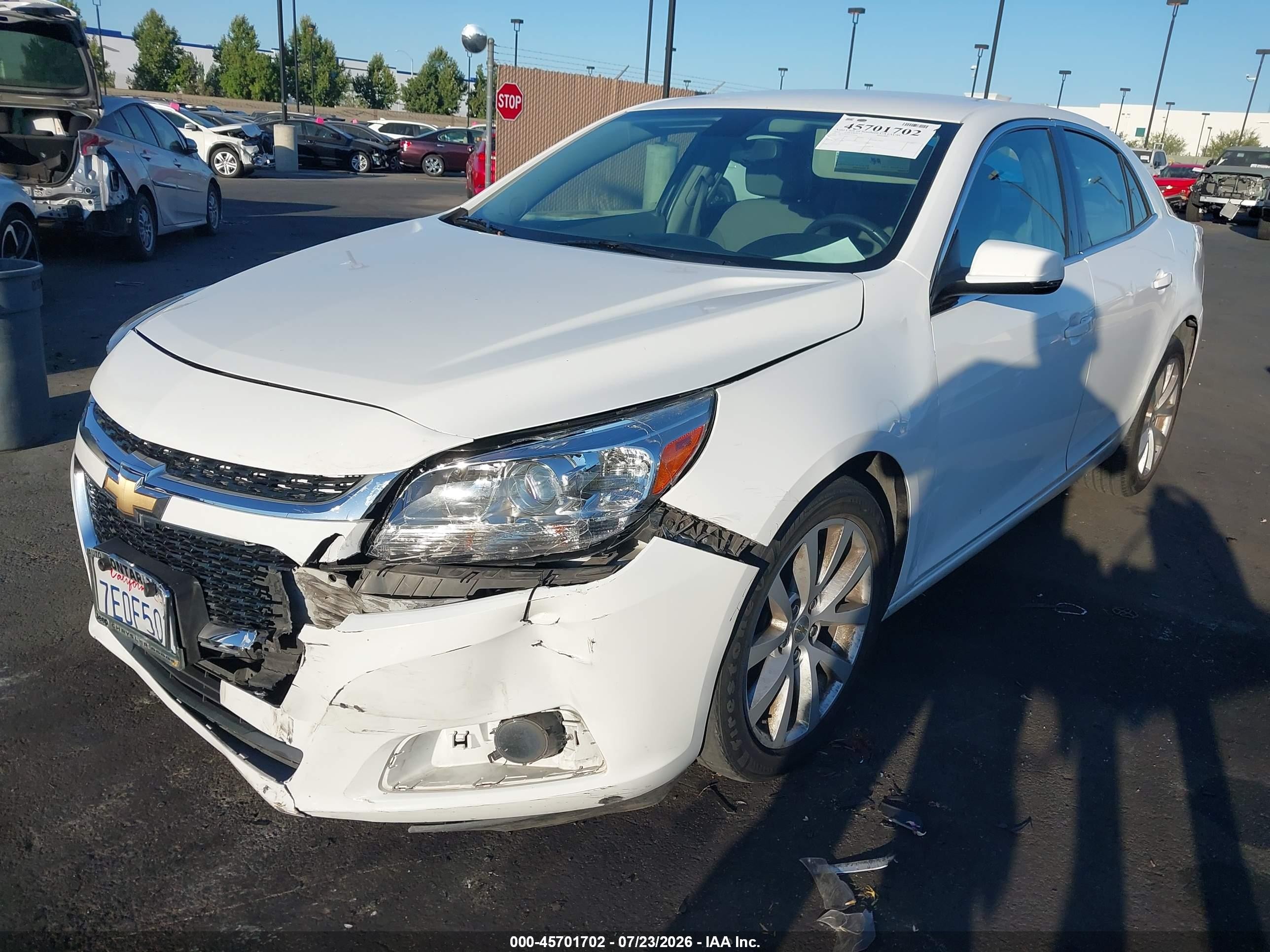 2014 Chevrolet Malibu 2lt White vin: 1G11E5SL9EF225105