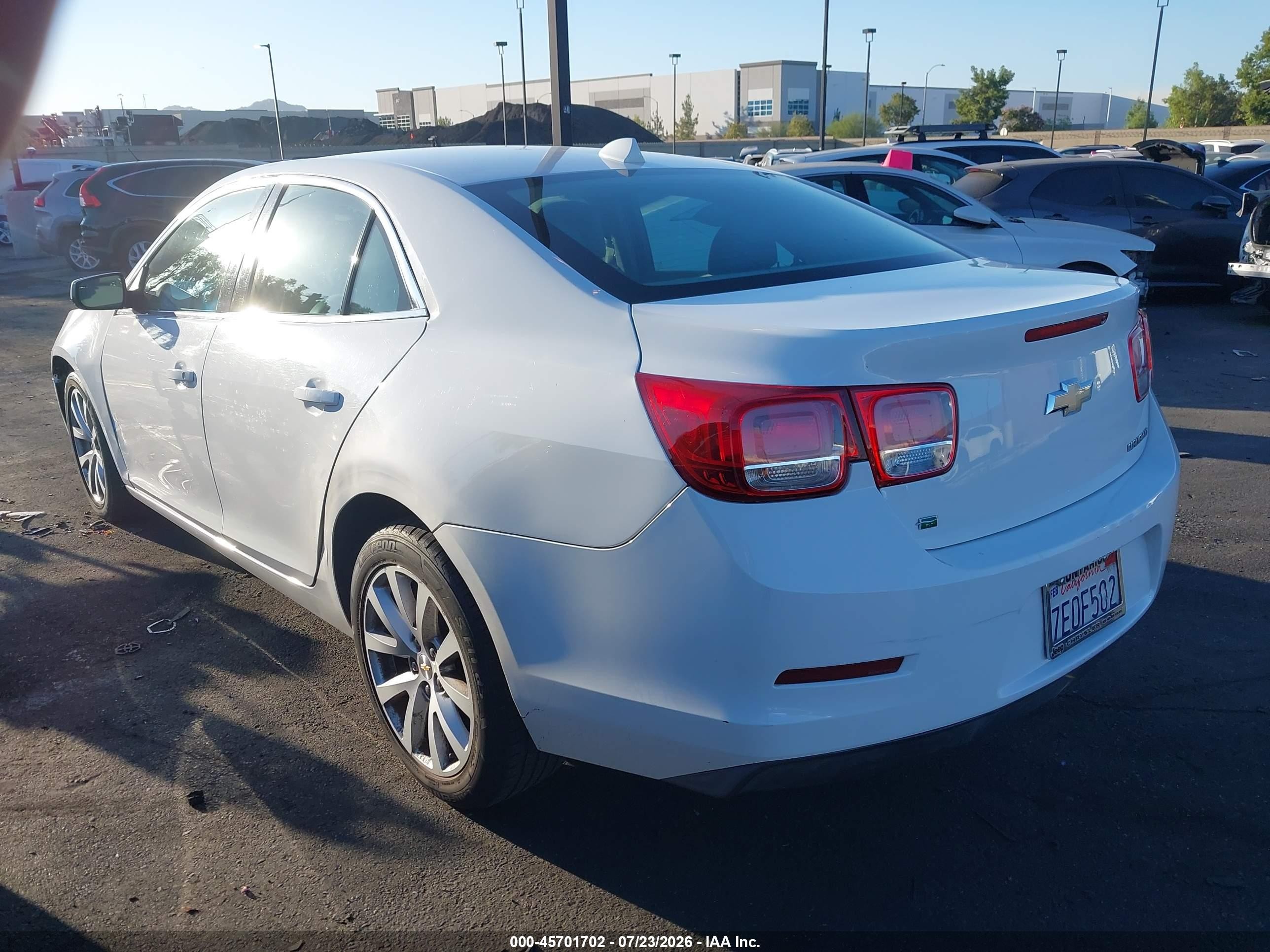 2014 Chevrolet Malibu 2lt White vin: 1G11E5SL9EF225105