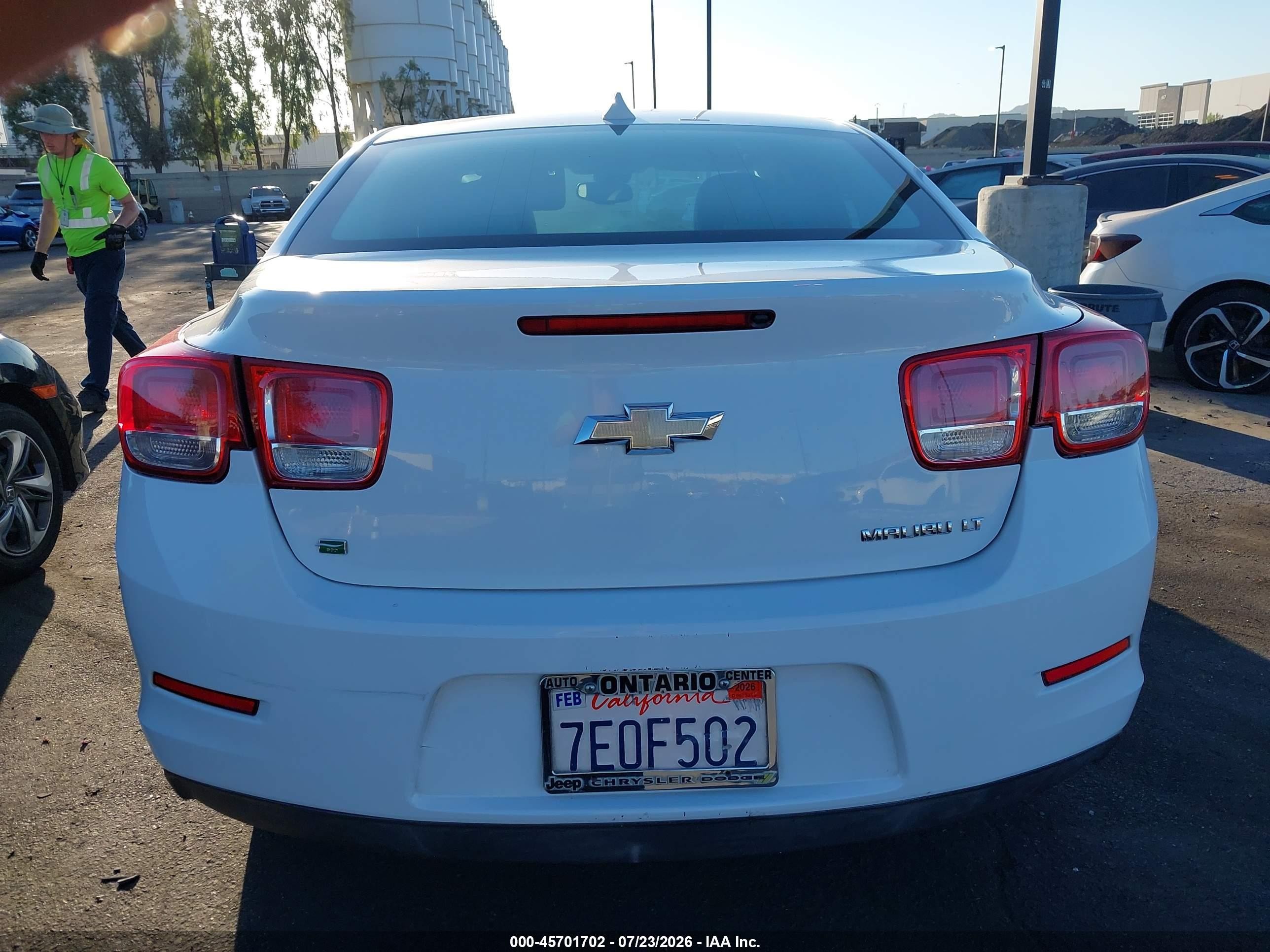 2014 Chevrolet Malibu 2lt White vin: 1G11E5SL9EF225105