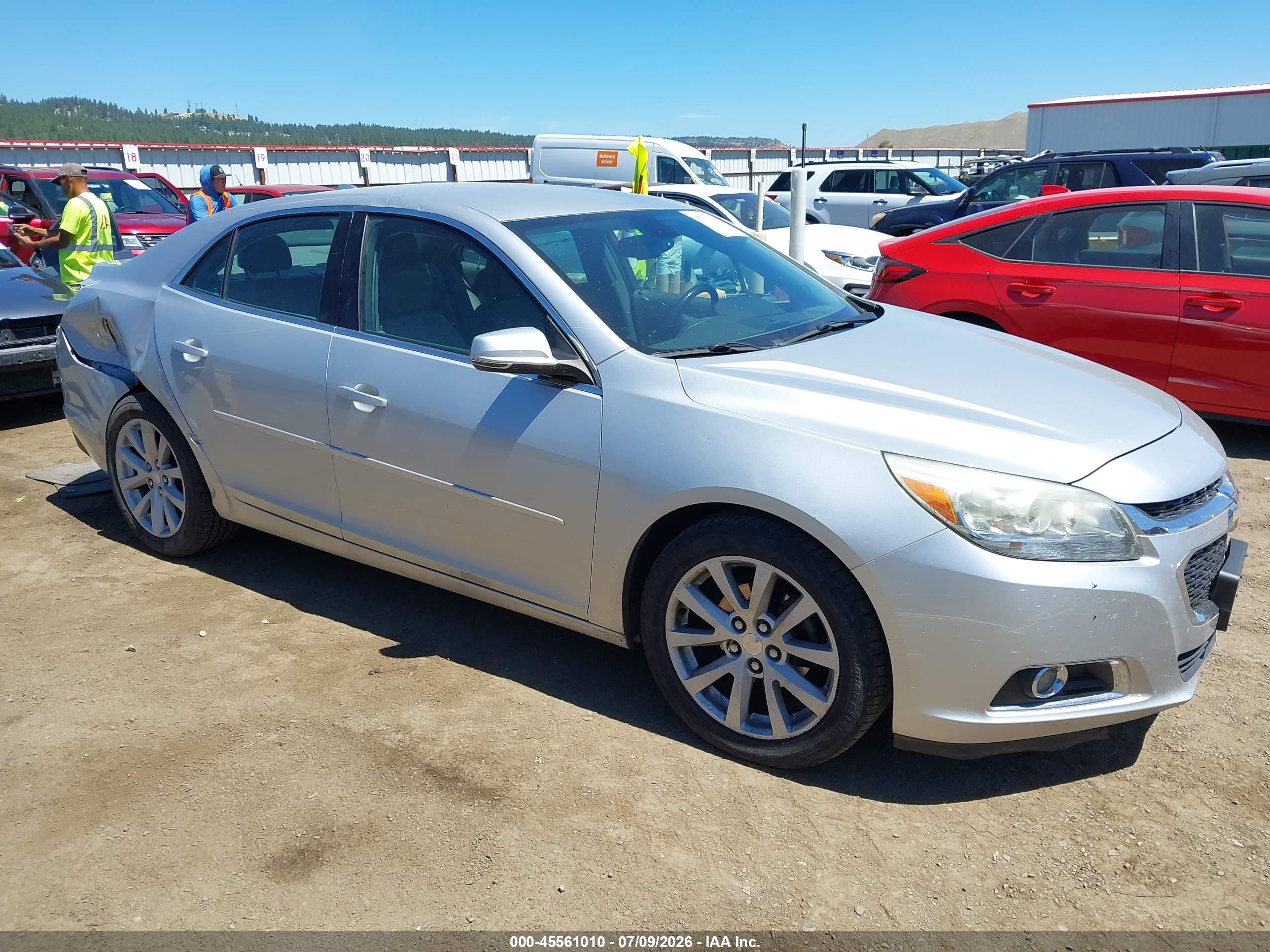 2014 Chevrolet Malibu 2lt Silver vin: 1G11E5SL9EF255706