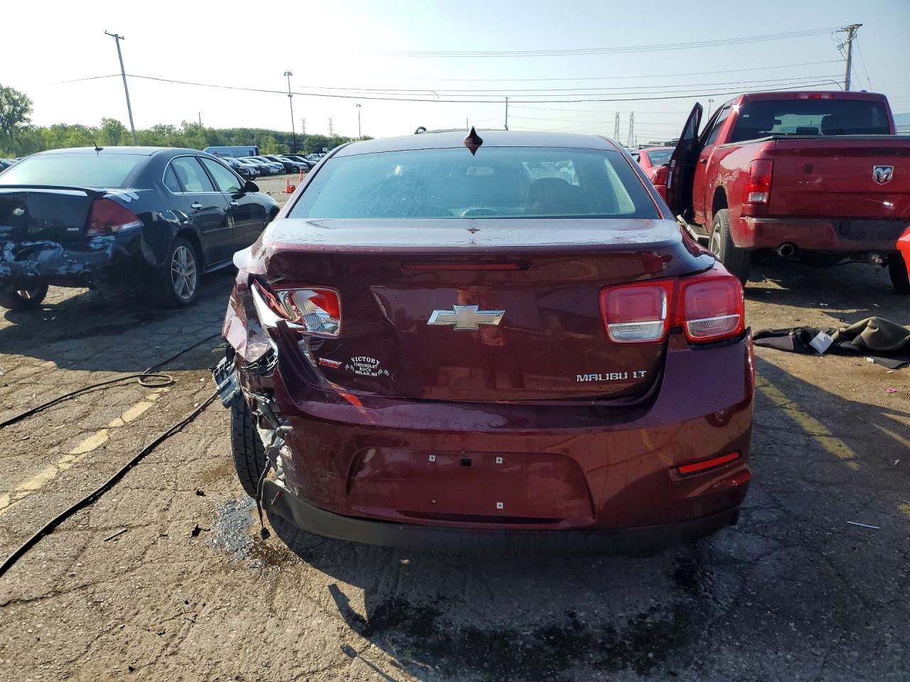 2015 Chevrolet Malibu 2lt Burgundy vin: 1G11E5SX8FF207408