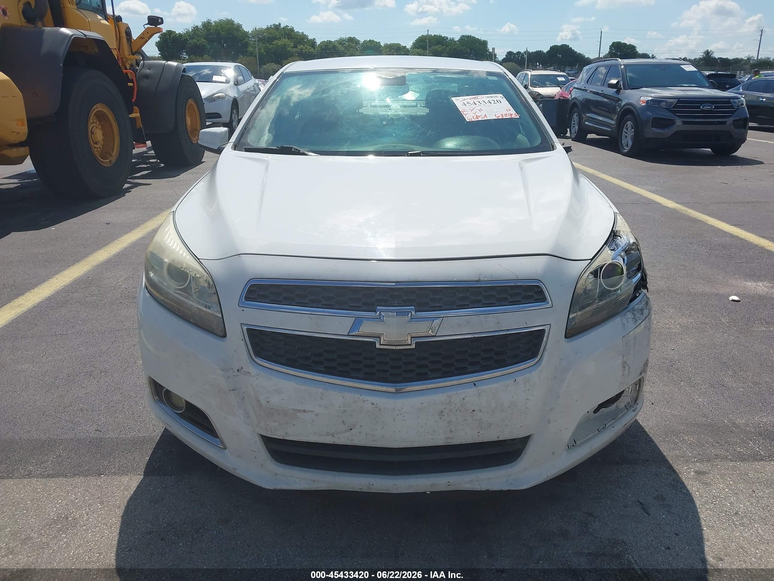 2013 Chevrolet Malibu Eco Premium Audio Белый vin: 1G11F5RR1DF113517
