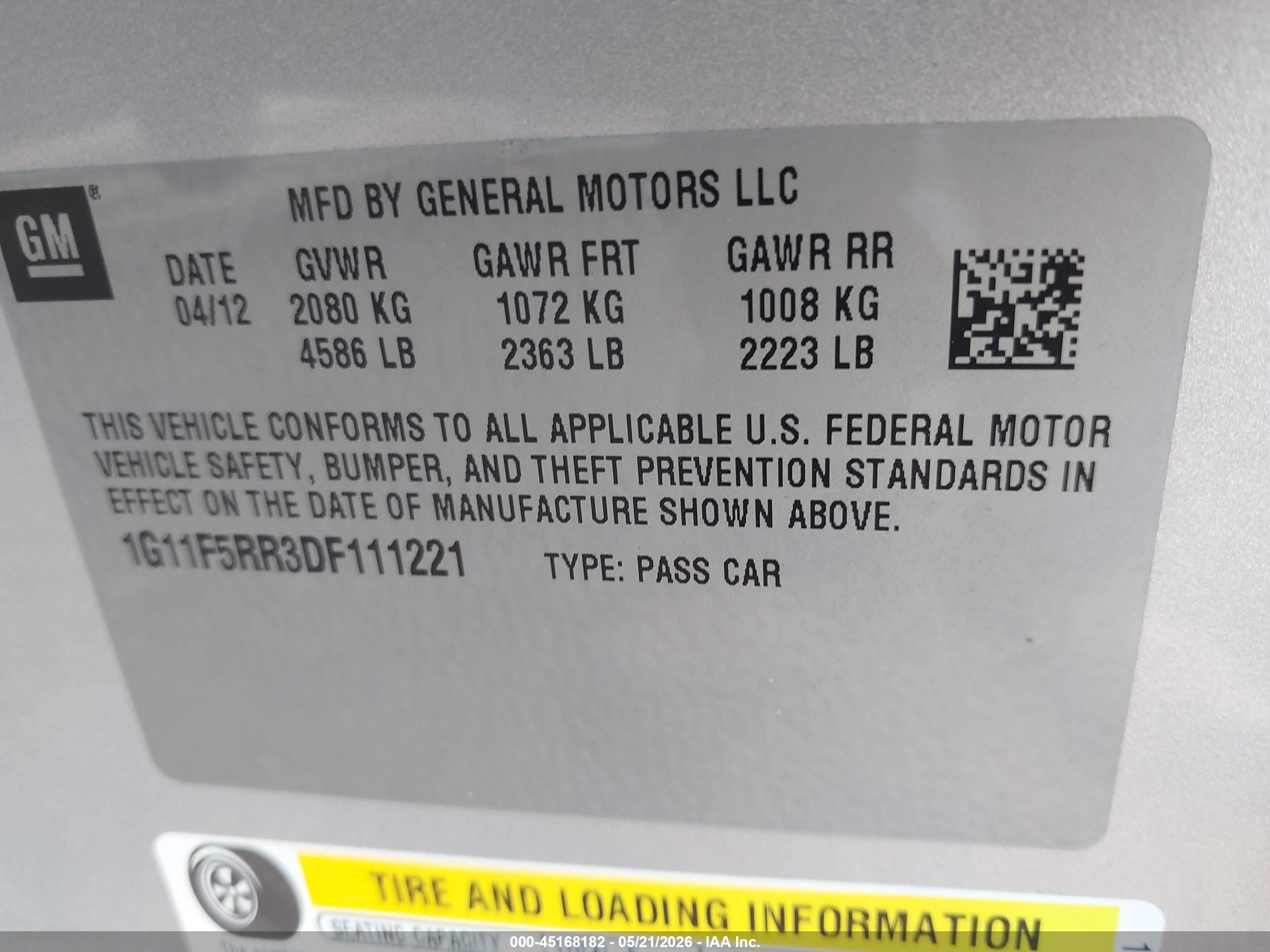 2013 Chevrolet Malibu Eco Premium Audio Серебряный vin: 1G11F5RR3DF111221