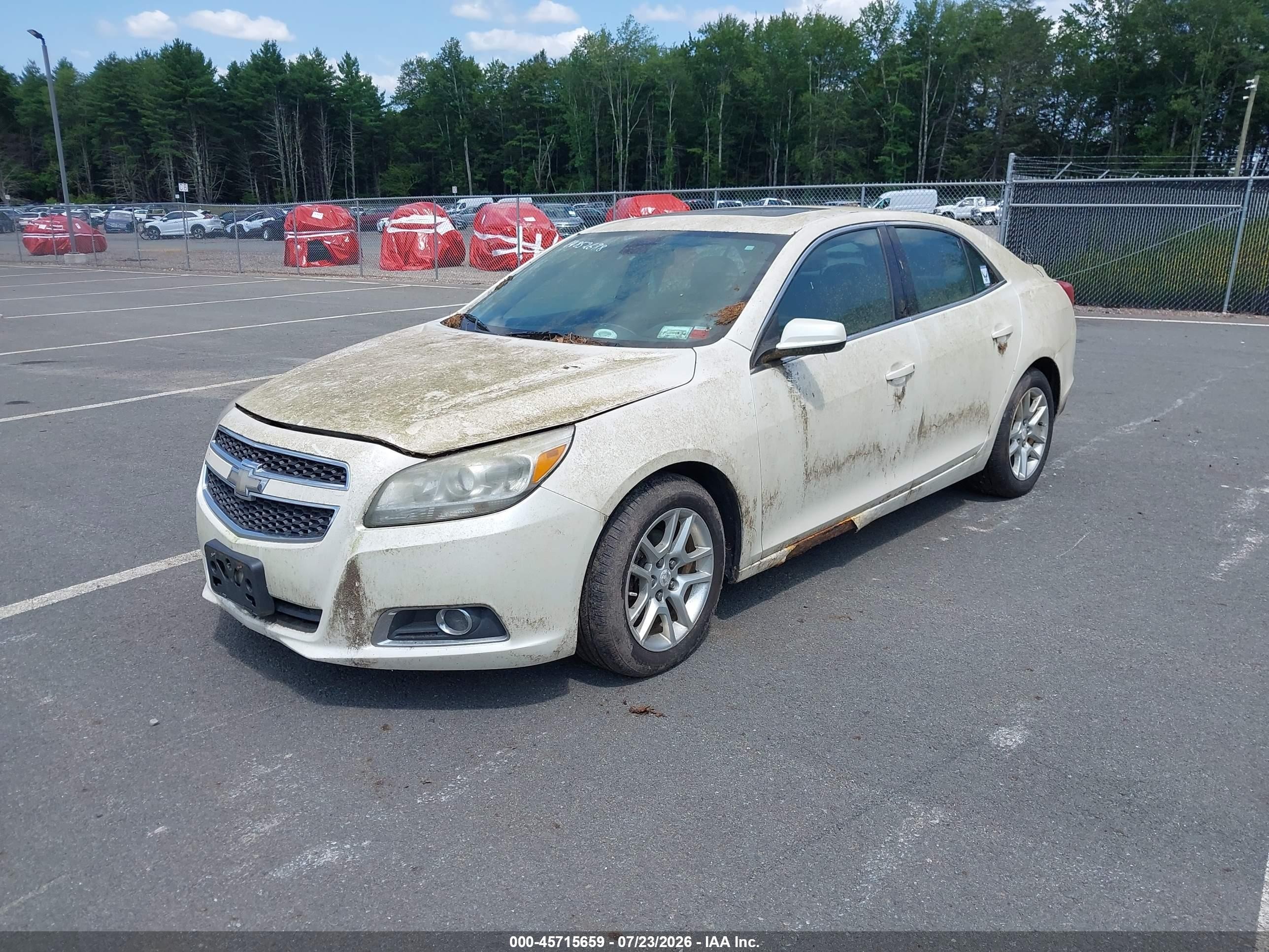 2013 Chevrolet Malibu Eco Premium Audio White vin: 1G11F5RRXDF105223