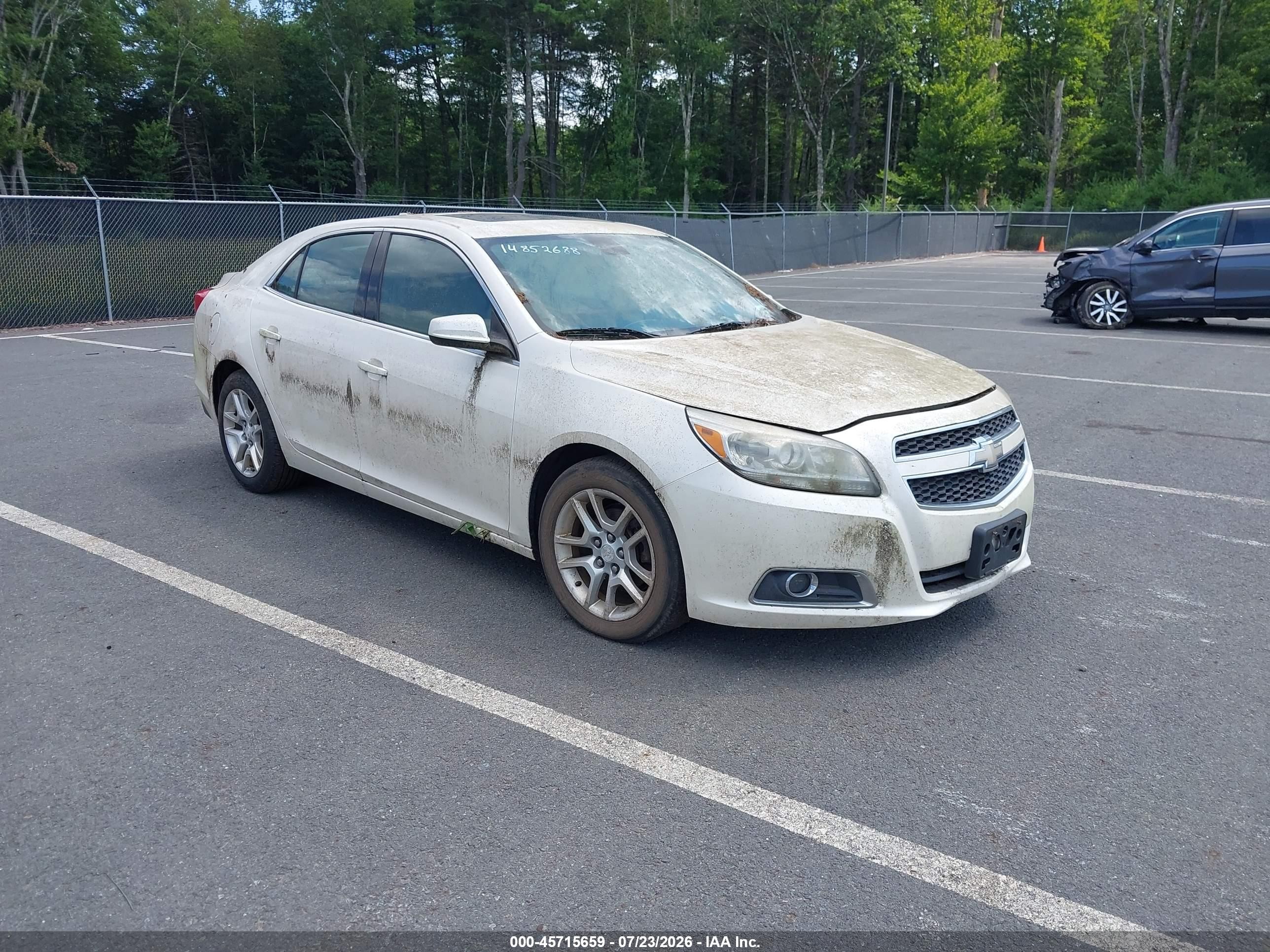 2013 Chevrolet Malibu Eco Premium Audio White vin: 1G11F5RRXDF105223