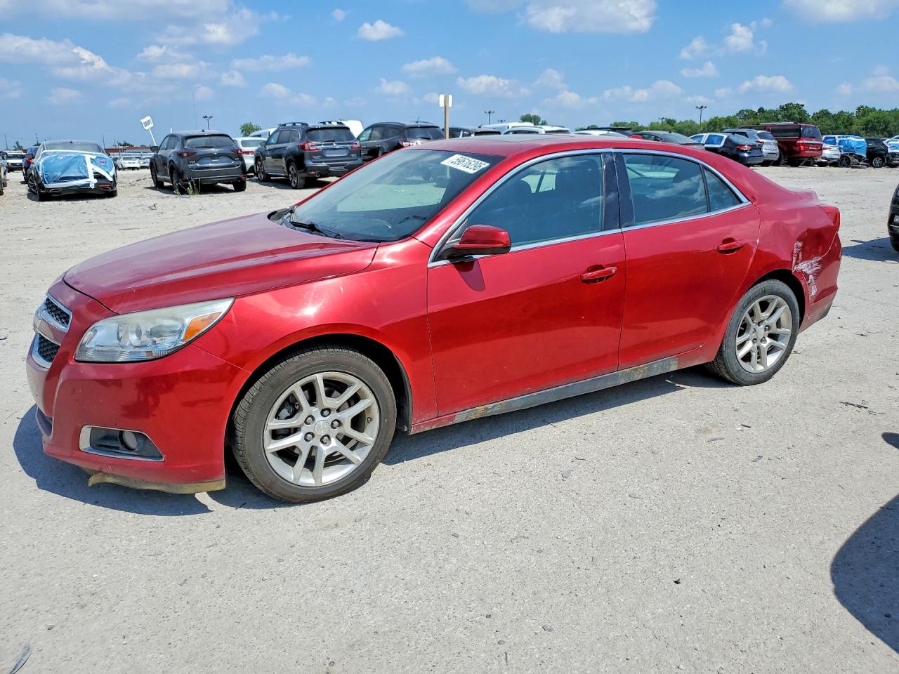 2013 Chevrolet Malibu Red vin: 1G11F5RRXDF110485