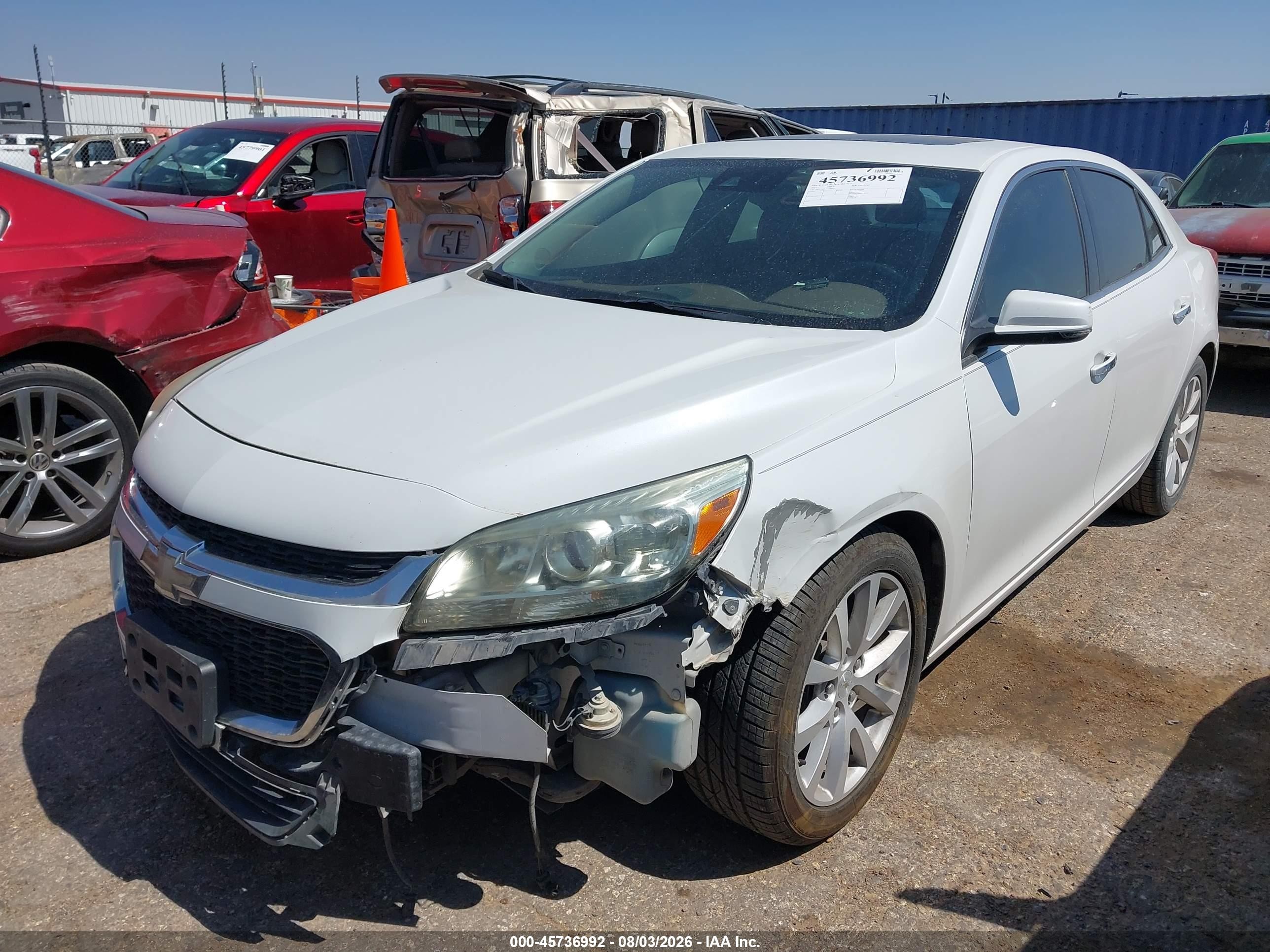 2015 Chevrolet Malibu 1lz White vin: 1G11F5SL1FF185424