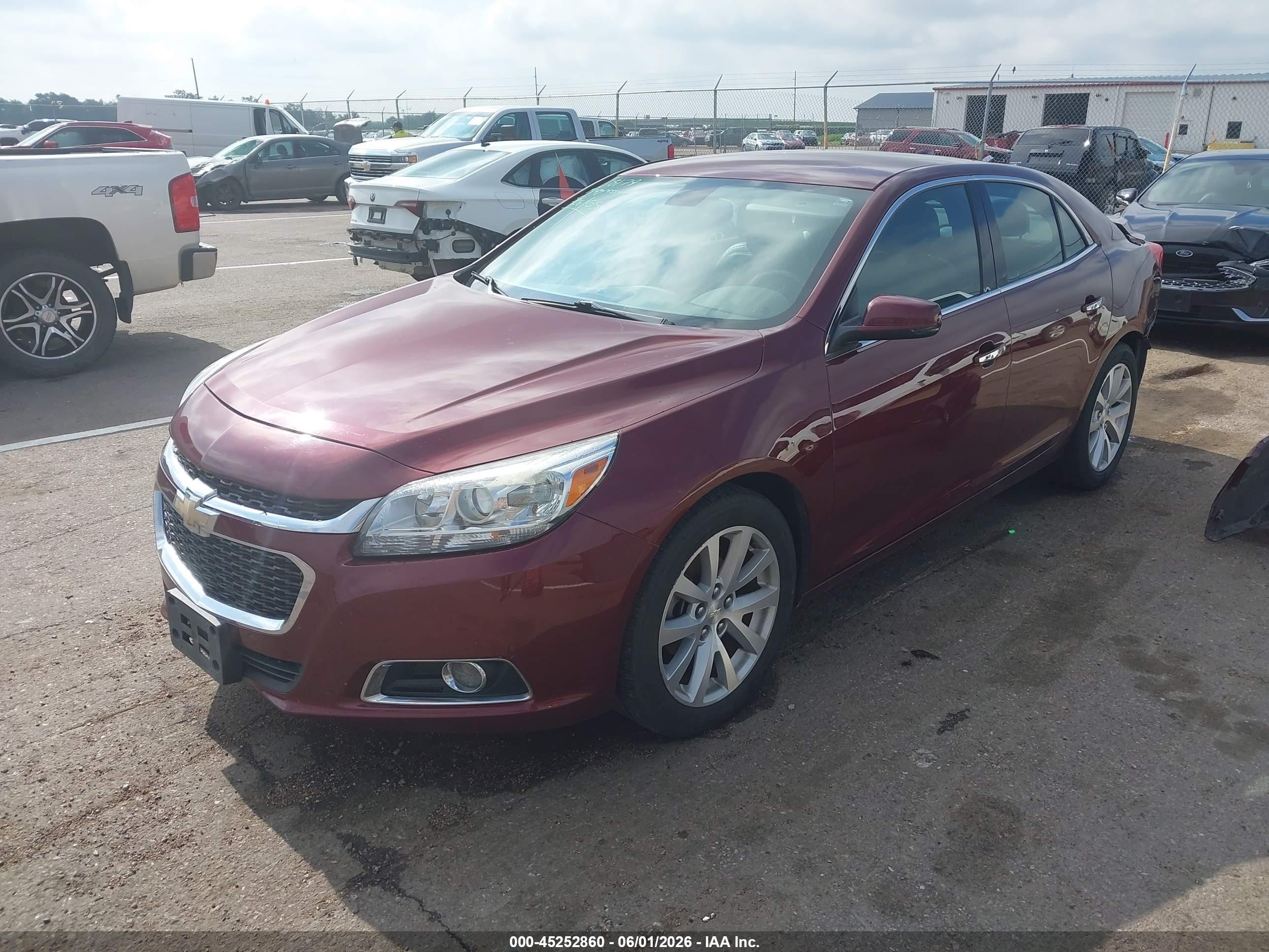 2015 Chevrolet Malibu 1lz Red vin: 1G11F5SL3FF276324