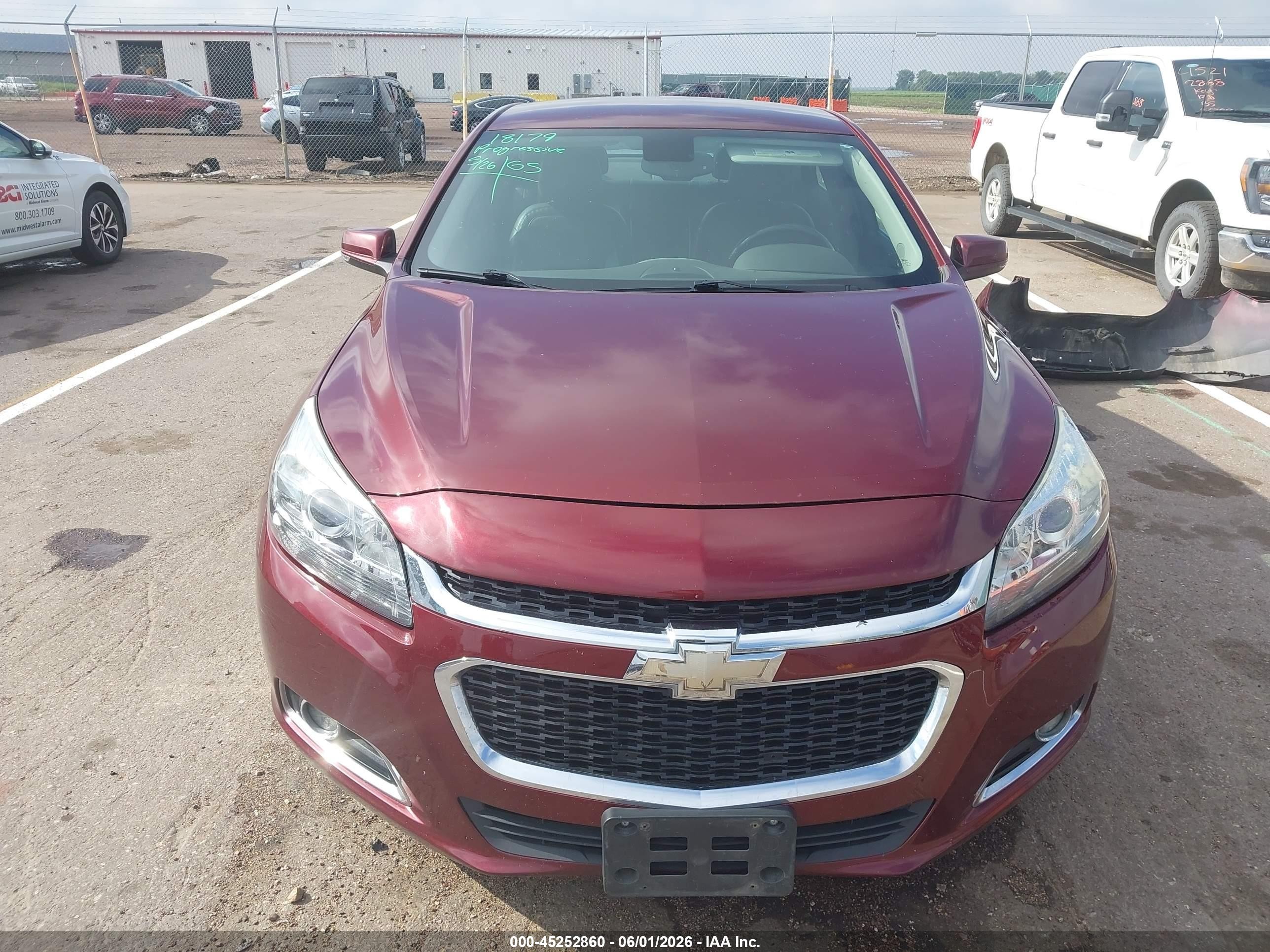 2015 Chevrolet Malibu 1lz Red vin: 1G11F5SL3FF276324