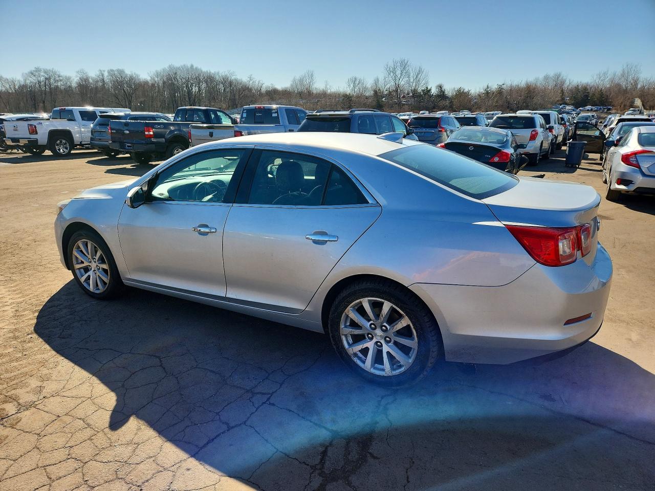 2015 Chevrolet Malibu Ltz Silver vin: 1G11F5SL3FU128007