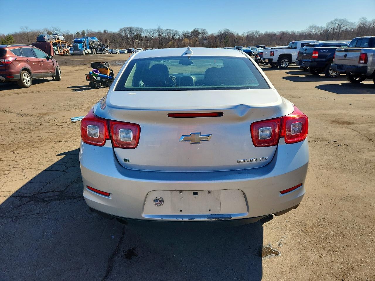 2015 Chevrolet Malibu Ltz Silver vin: 1G11F5SL3FU128007