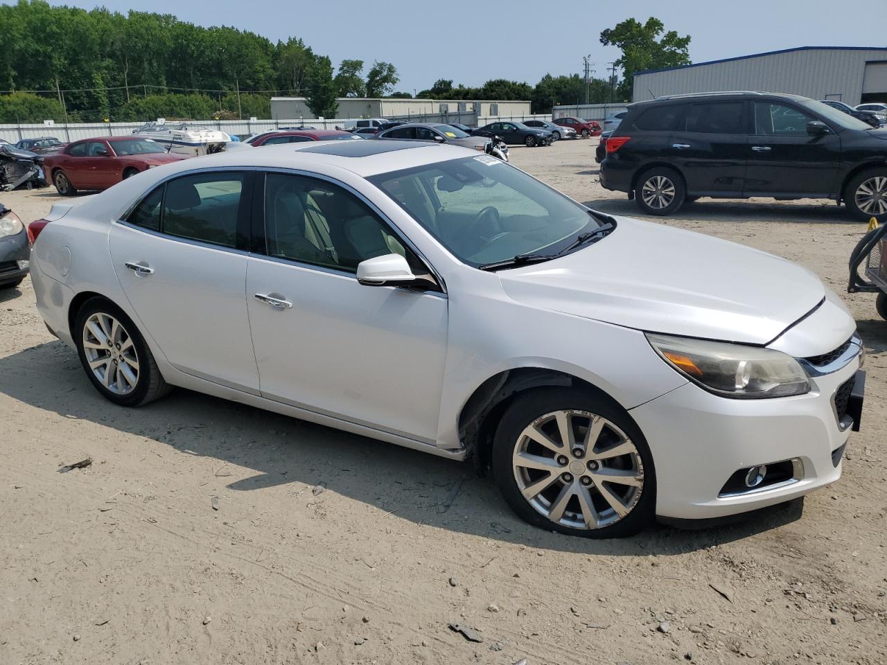 2015 Chevrolet Malibu Ltz White vin: 1G11F5SL4FF251447