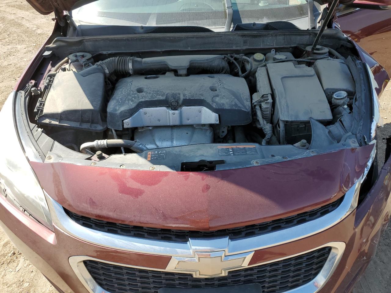 2015 Chevrolet Malibu Ltz Burgundy vin: 1G11F5SL4FF262741
