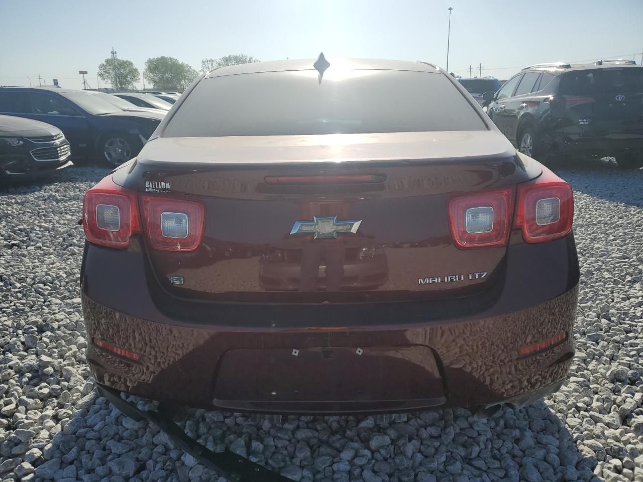 2015 Chevrolet Malibu Ltz Burgundy vin: 1G11F5SL4FF262741