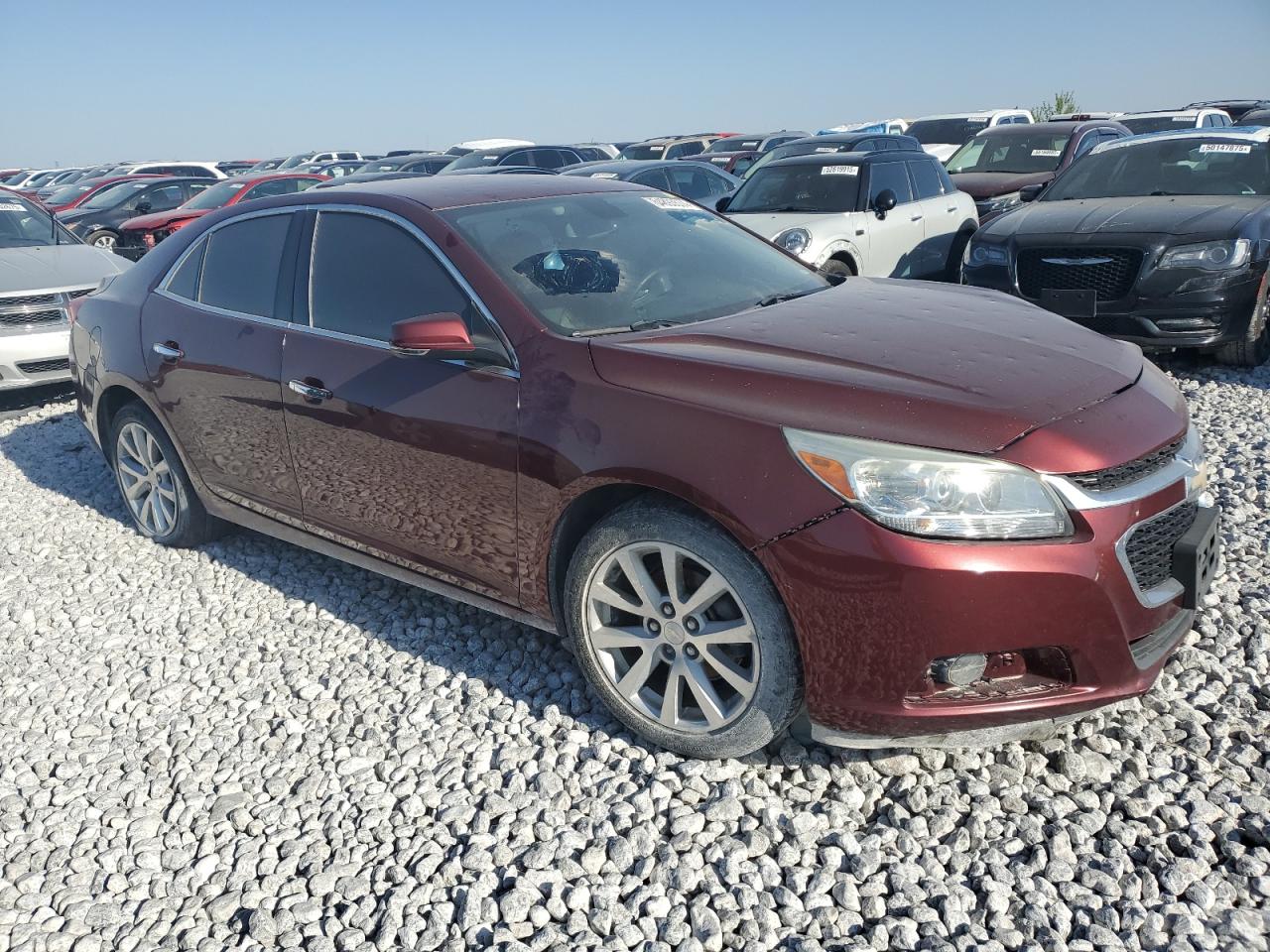 2015 Chevrolet Malibu Ltz Burgundy vin: 1G11F5SL4FF262741