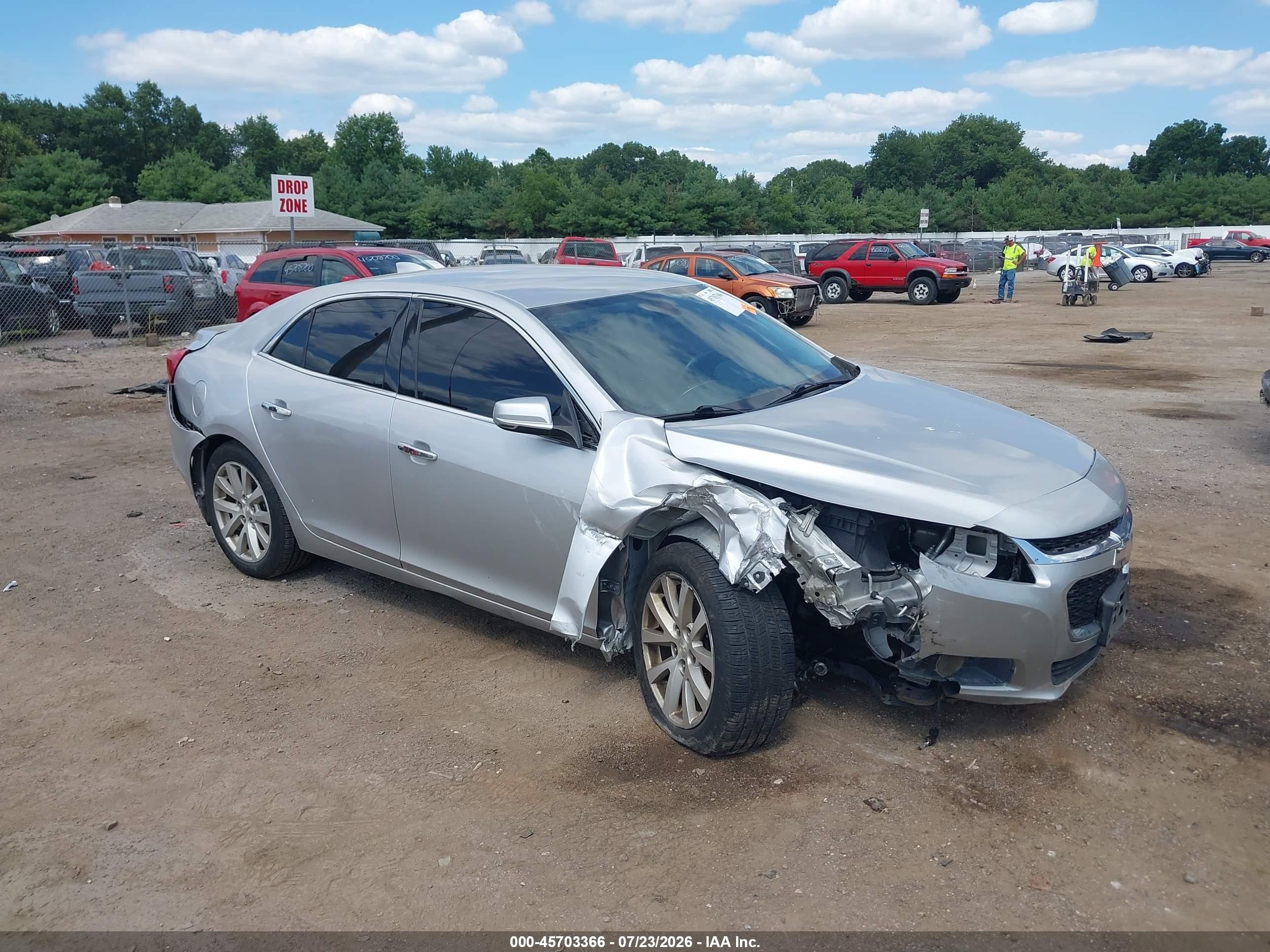 2015 Chevrolet Malibu 1lz Silver vin: 1G11F5SL4FF301392