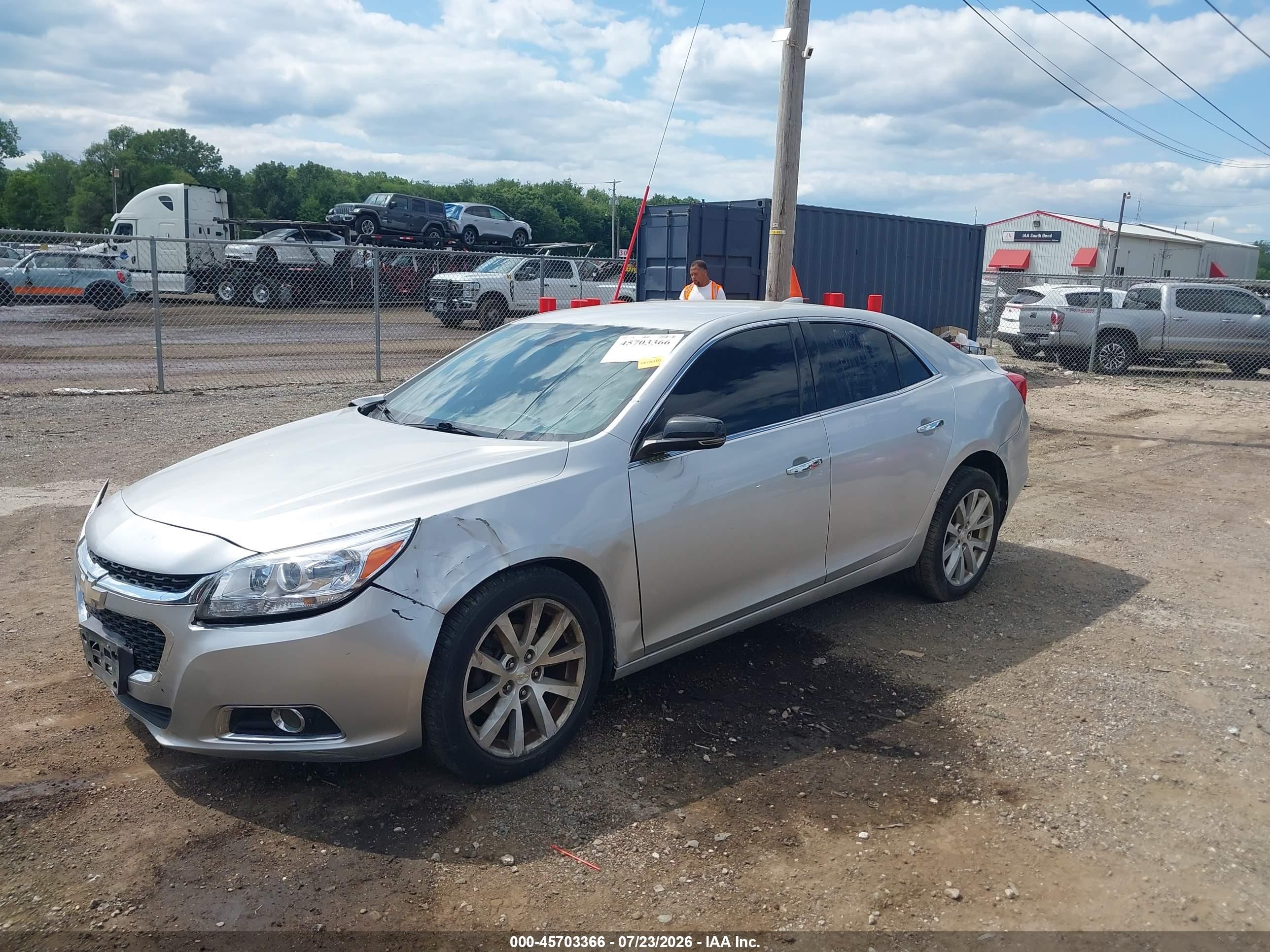 2015 Chevrolet Malibu 1lz Silver vin: 1G11F5SL4FF301392