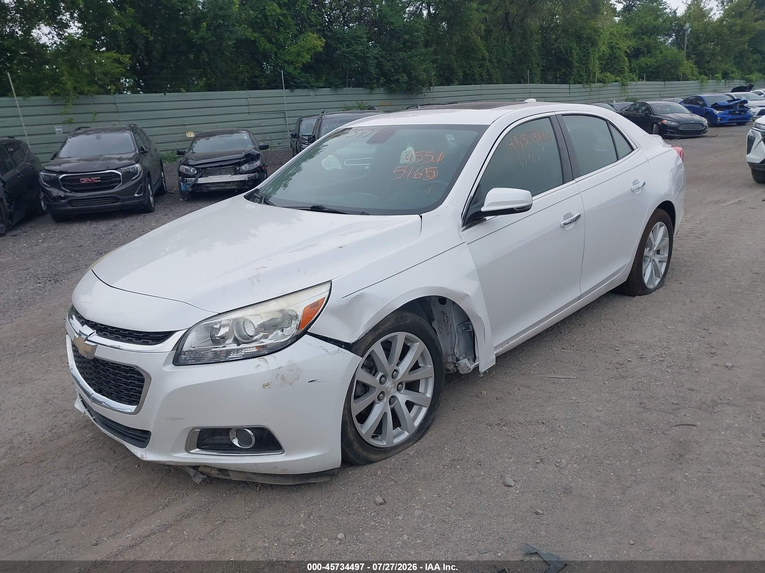 2015 Chevrolet Malibu 1lz White vin: 1G11F5SL5FF270833