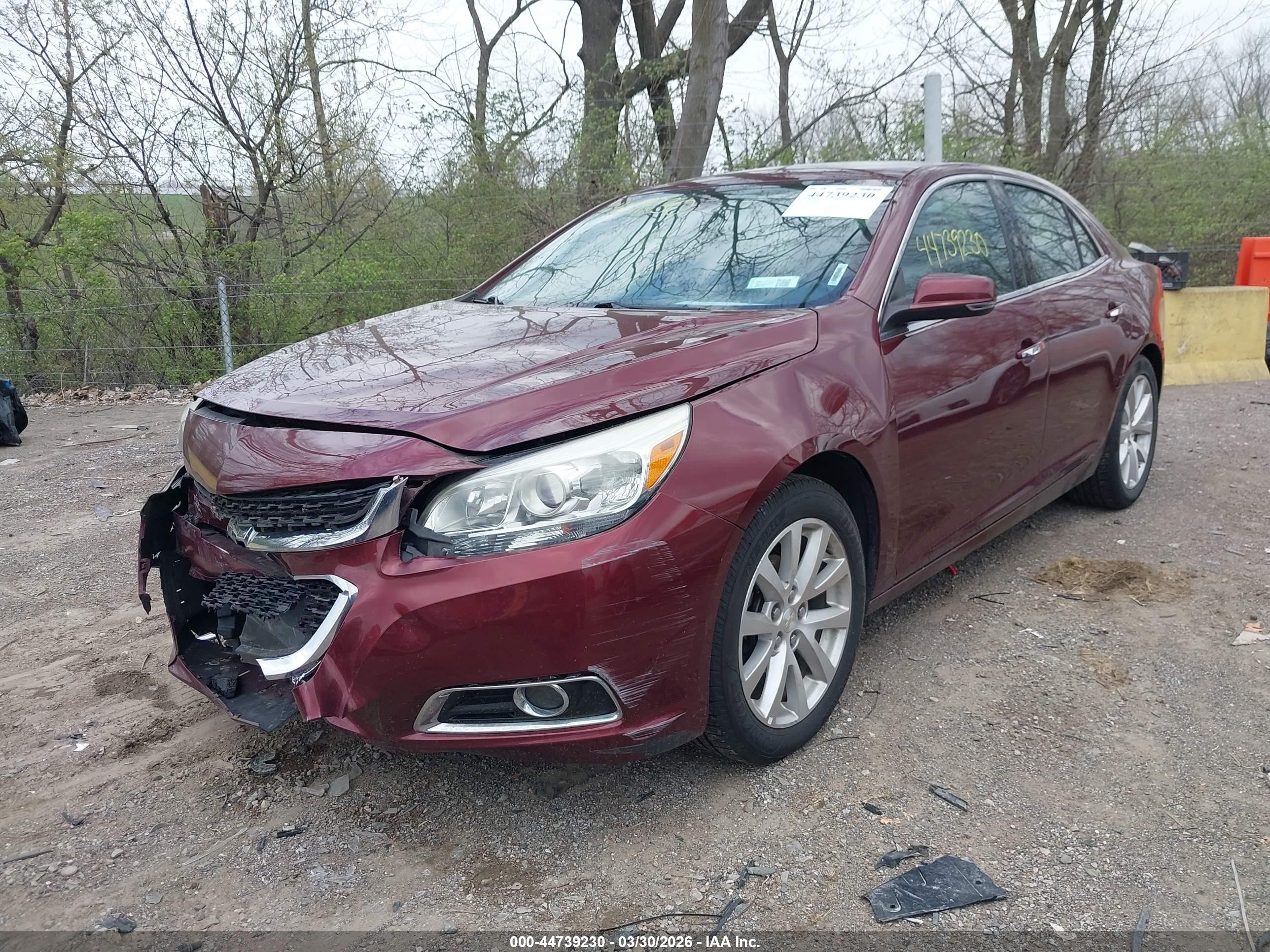 2015 Chevrolet Malibu 1lz Бордовый vin: 1G11F5SL6FF131066
