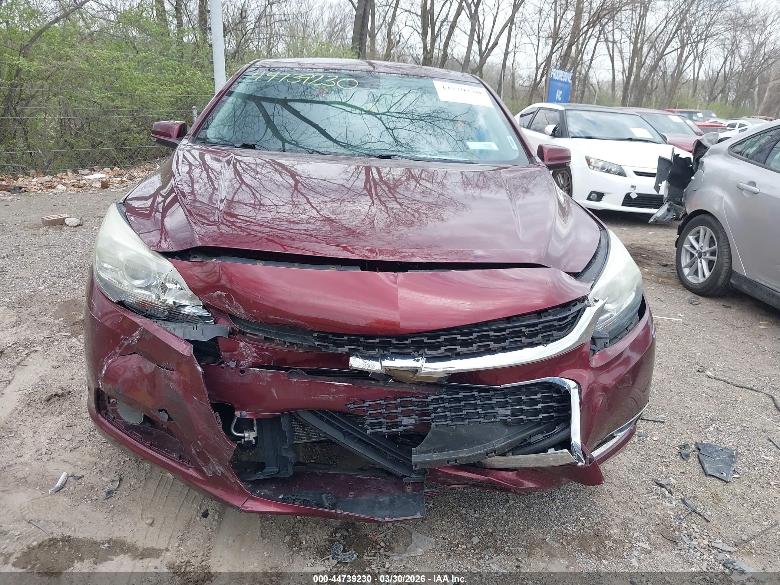 2015 Chevrolet Malibu 1lz Бордовый vin: 1G11F5SL6FF131066