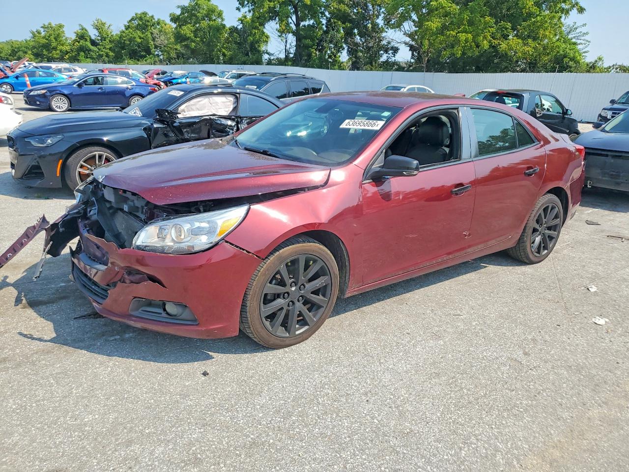 2015 Chevrolet Malibu Ltz Burgundy vin: 1G11F5SL7FF326108