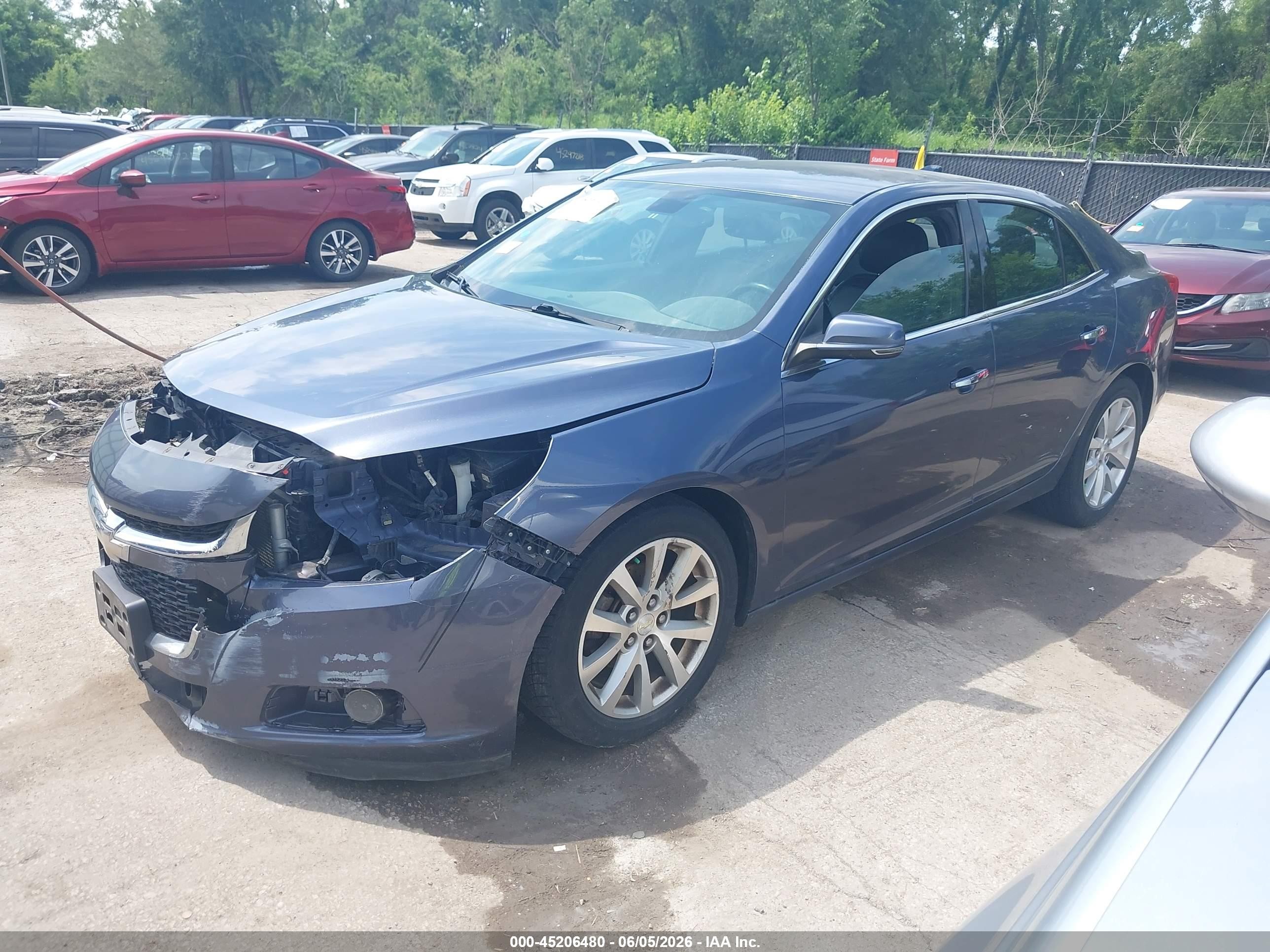 2015 Chevrolet Malibu 1lz Синий vin: 1G11F5SL9FF203037