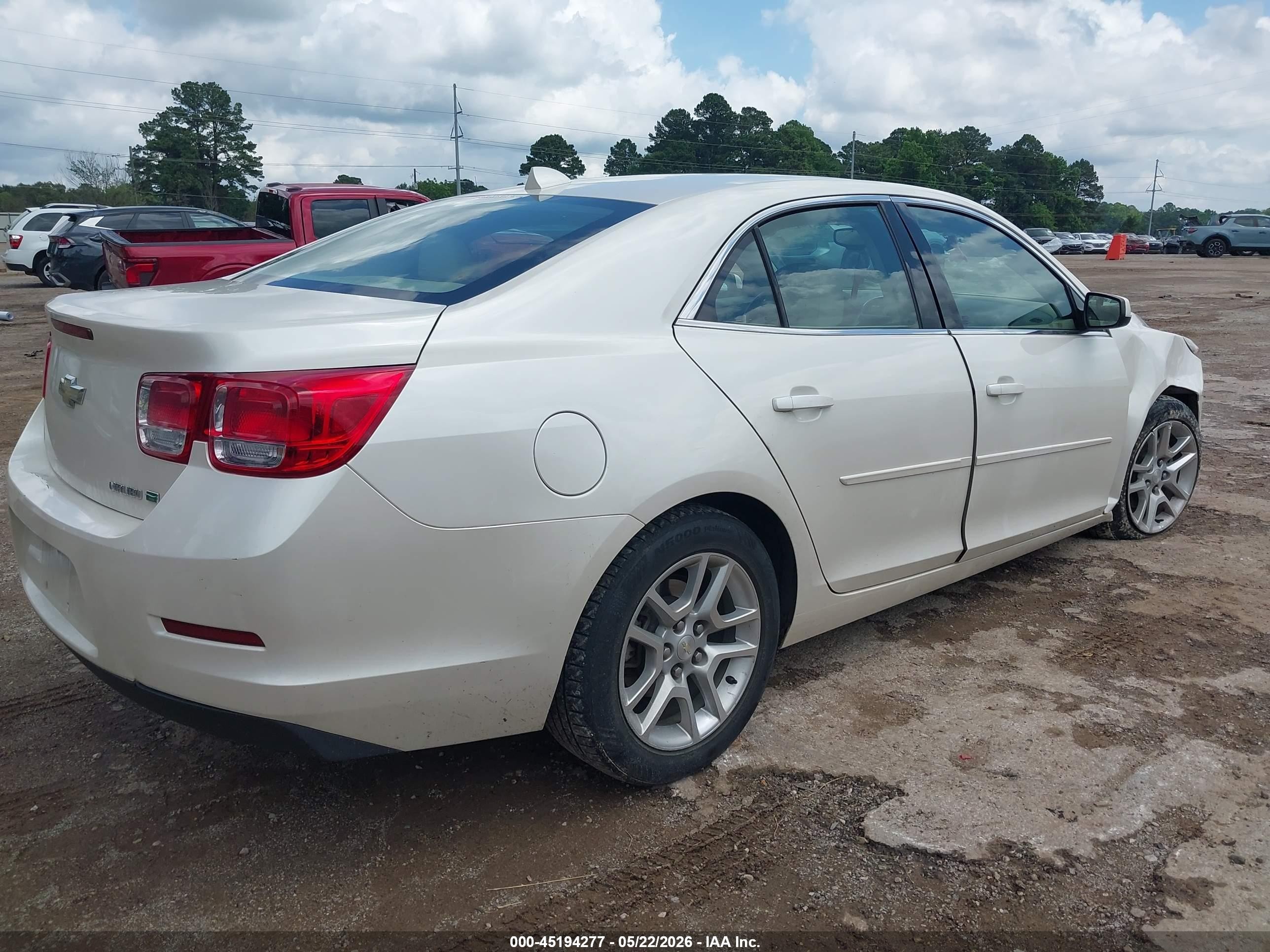 2013 Chevrolet Malibu Eco Premium Audio White vin: 1G11F5SR1DF162064