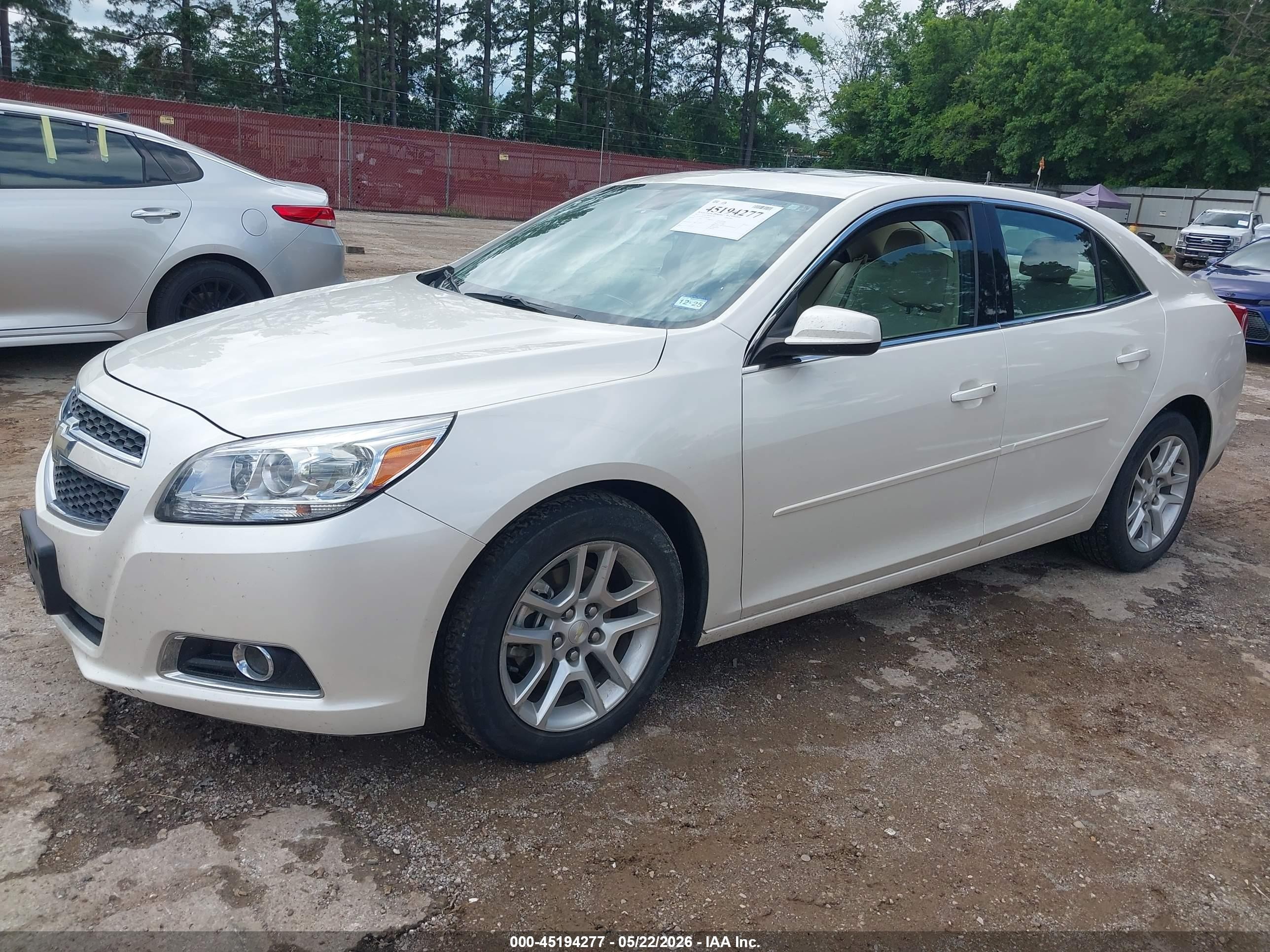 2013 Chevrolet Malibu Eco Premium Audio White vin: 1G11F5SR1DF162064