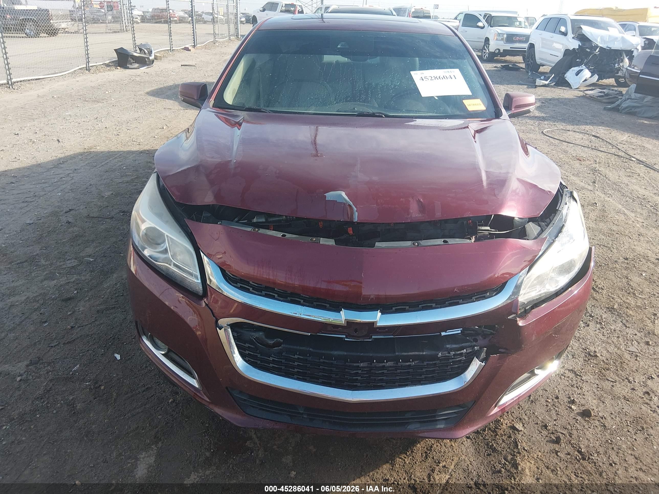 2015 Chevrolet Malibu 2lz Red vin: 1G11G5SX1FF201492