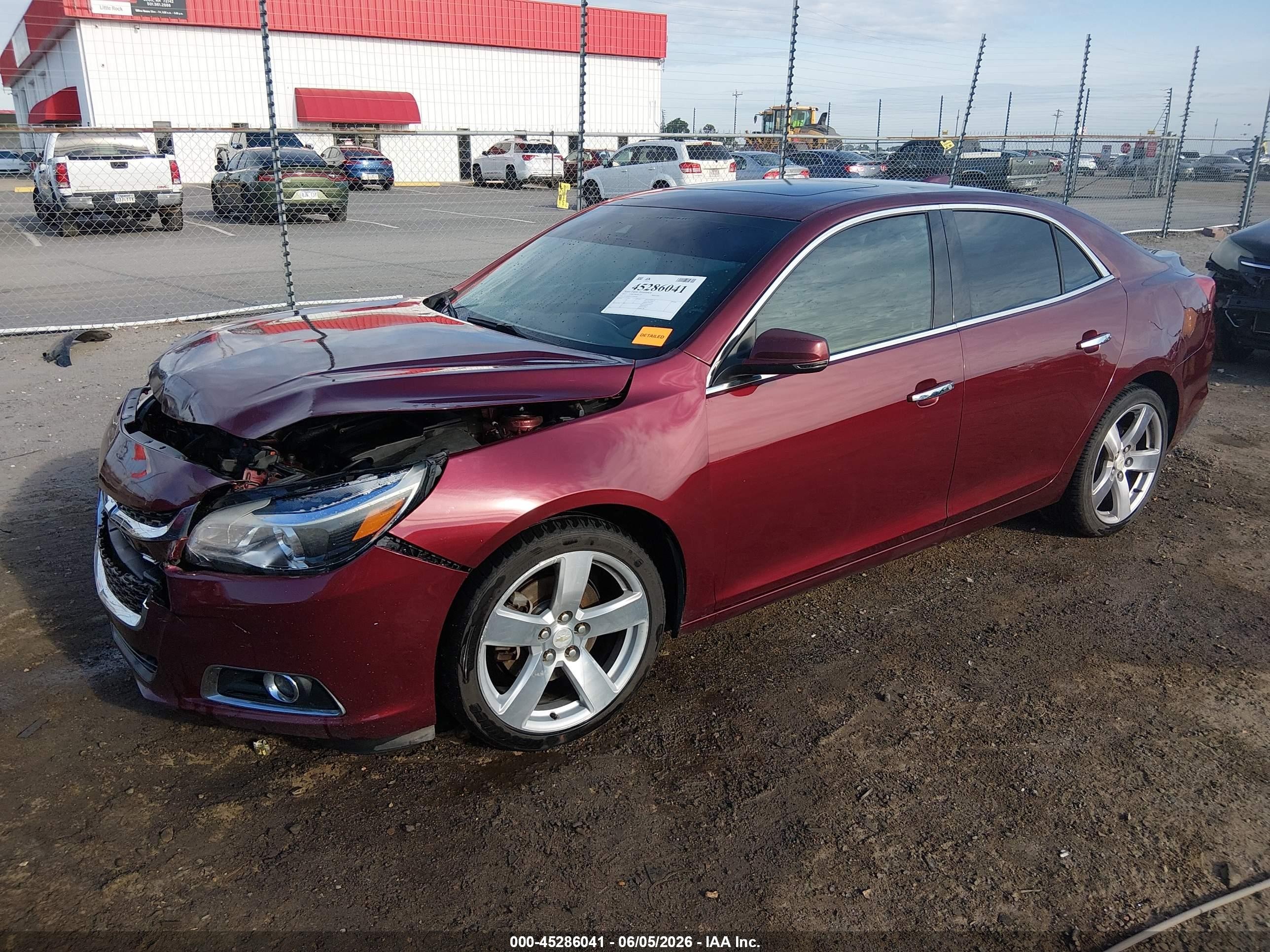 2015 Chevrolet Malibu 2lz Red vin: 1G11G5SX1FF201492