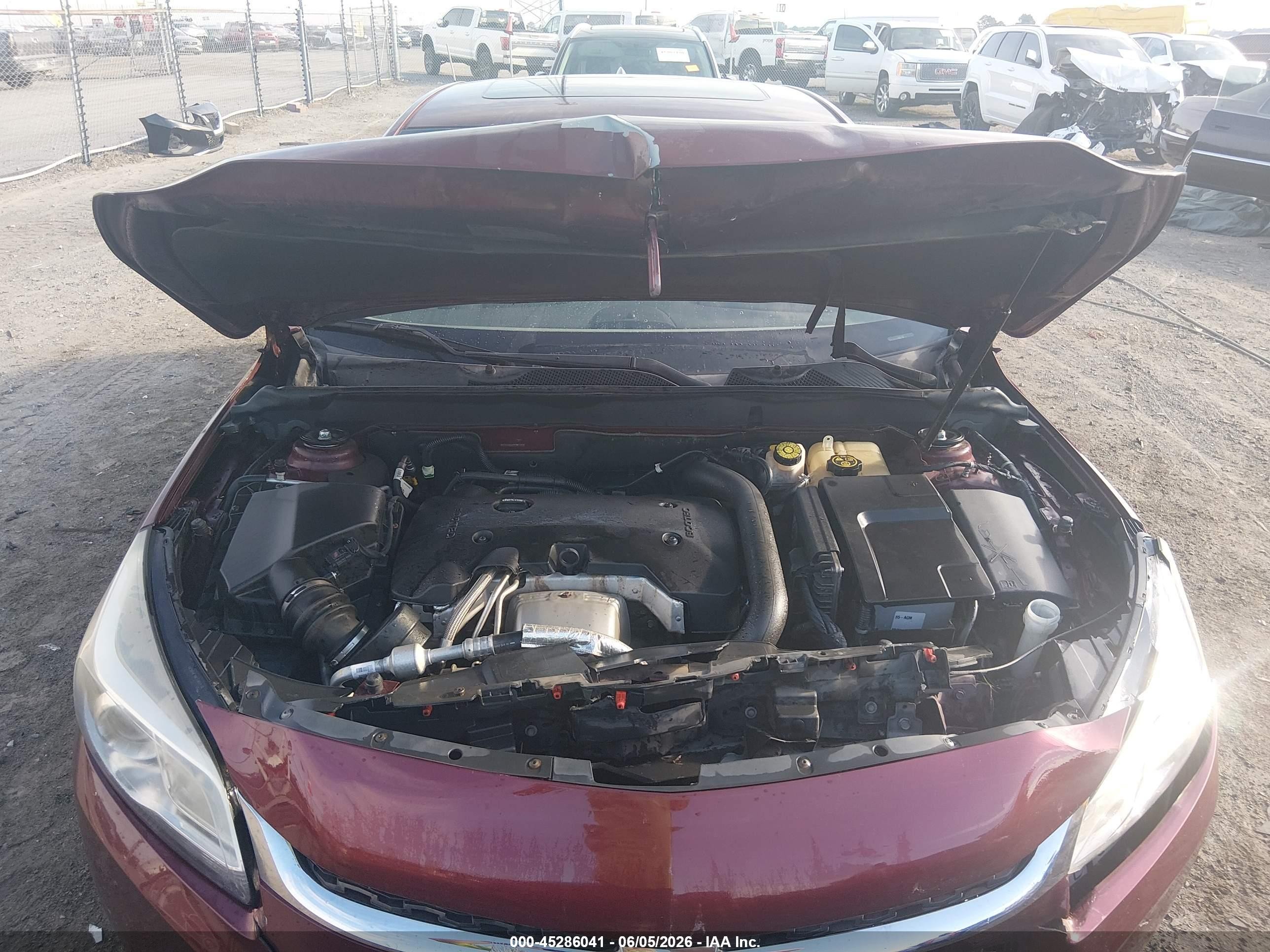 2015 Chevrolet Malibu 2lz Red vin: 1G11G5SX1FF201492