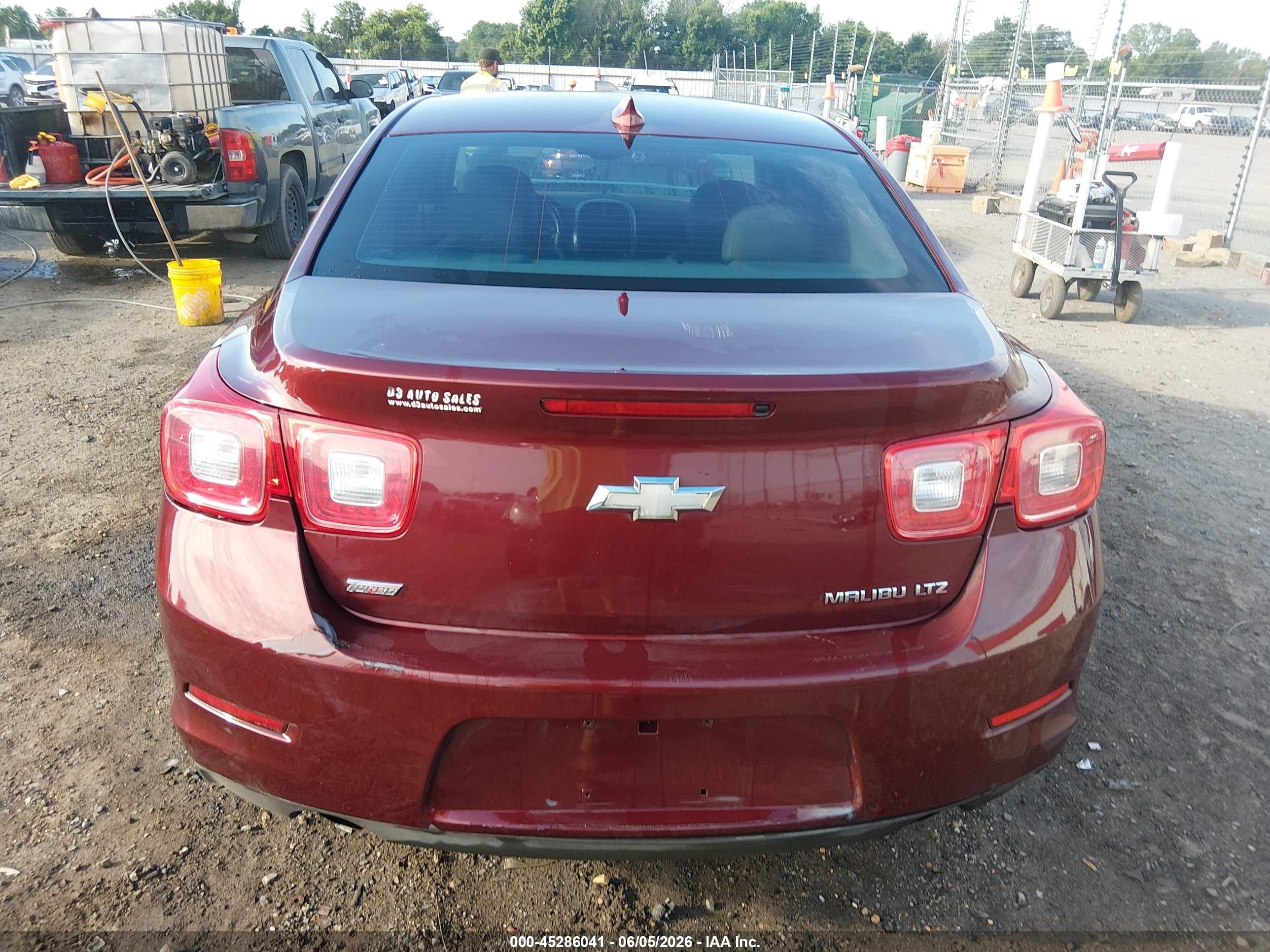 2015 Chevrolet Malibu 2lz Red vin: 1G11G5SX1FF201492