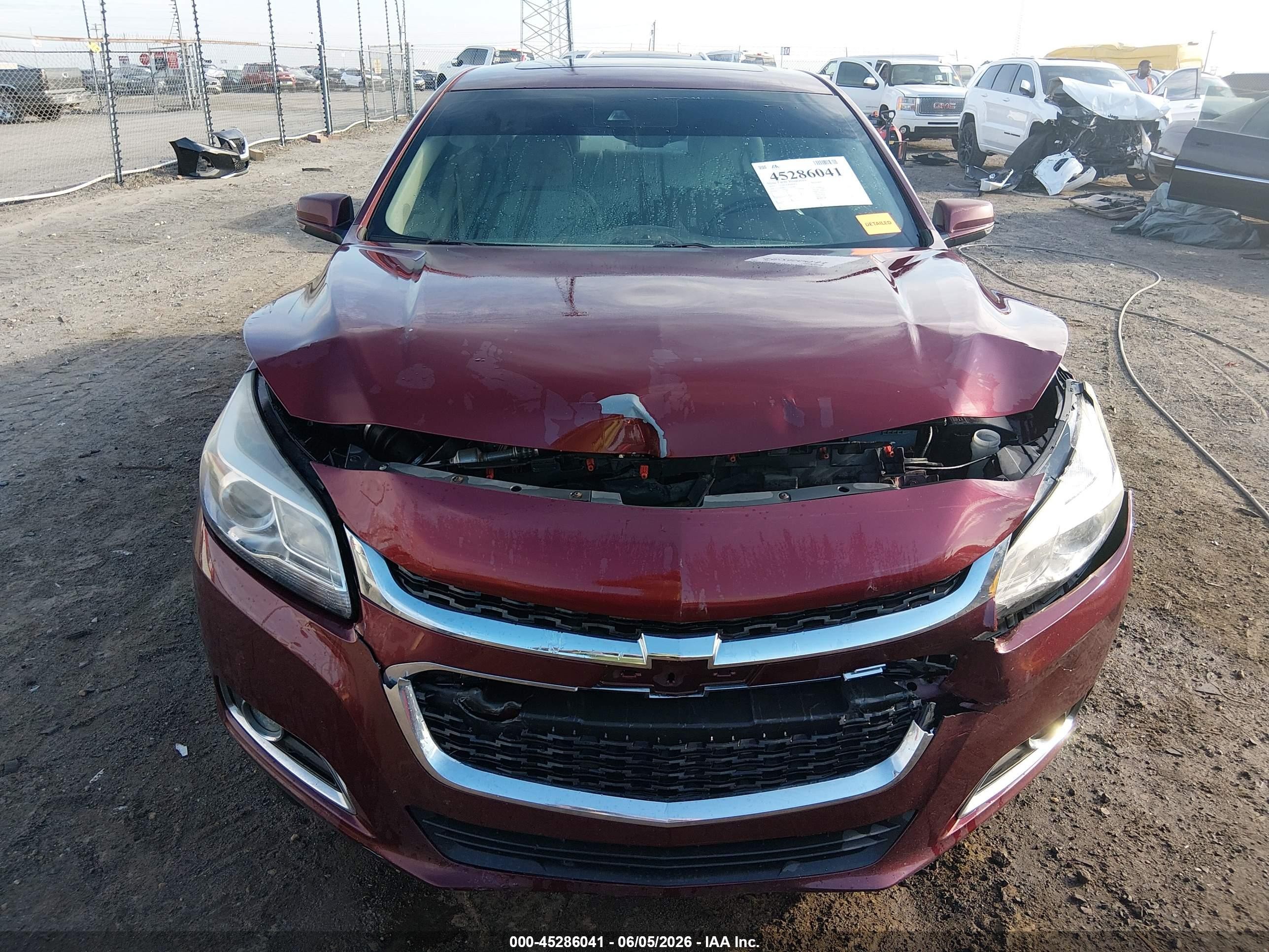 2015 Chevrolet Malibu 2lz Red vin: 1G11G5SX1FF201492