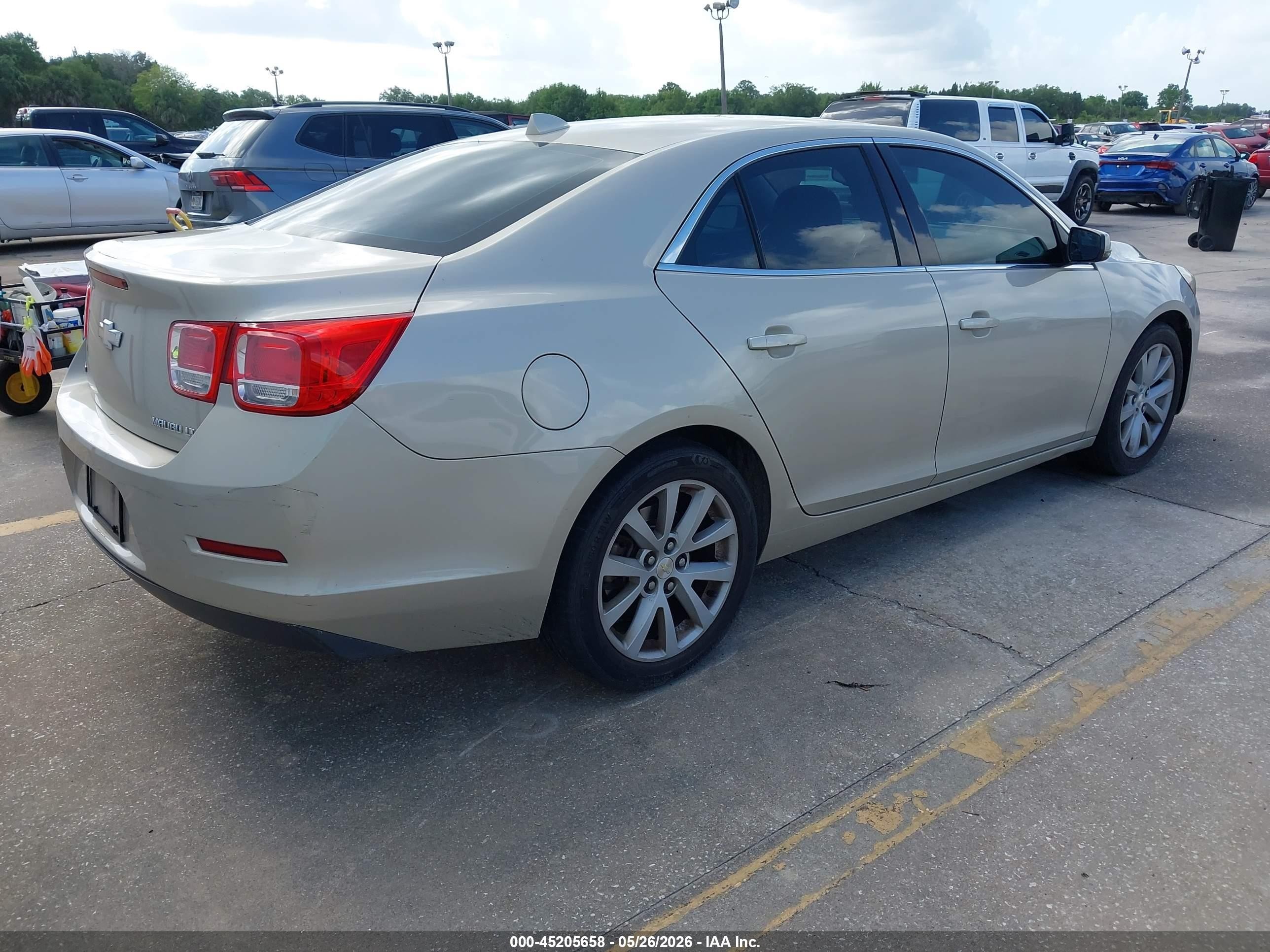 2014 Chevrolet Malibu 3lt Beige vin: 1G11G5SX2EF199668