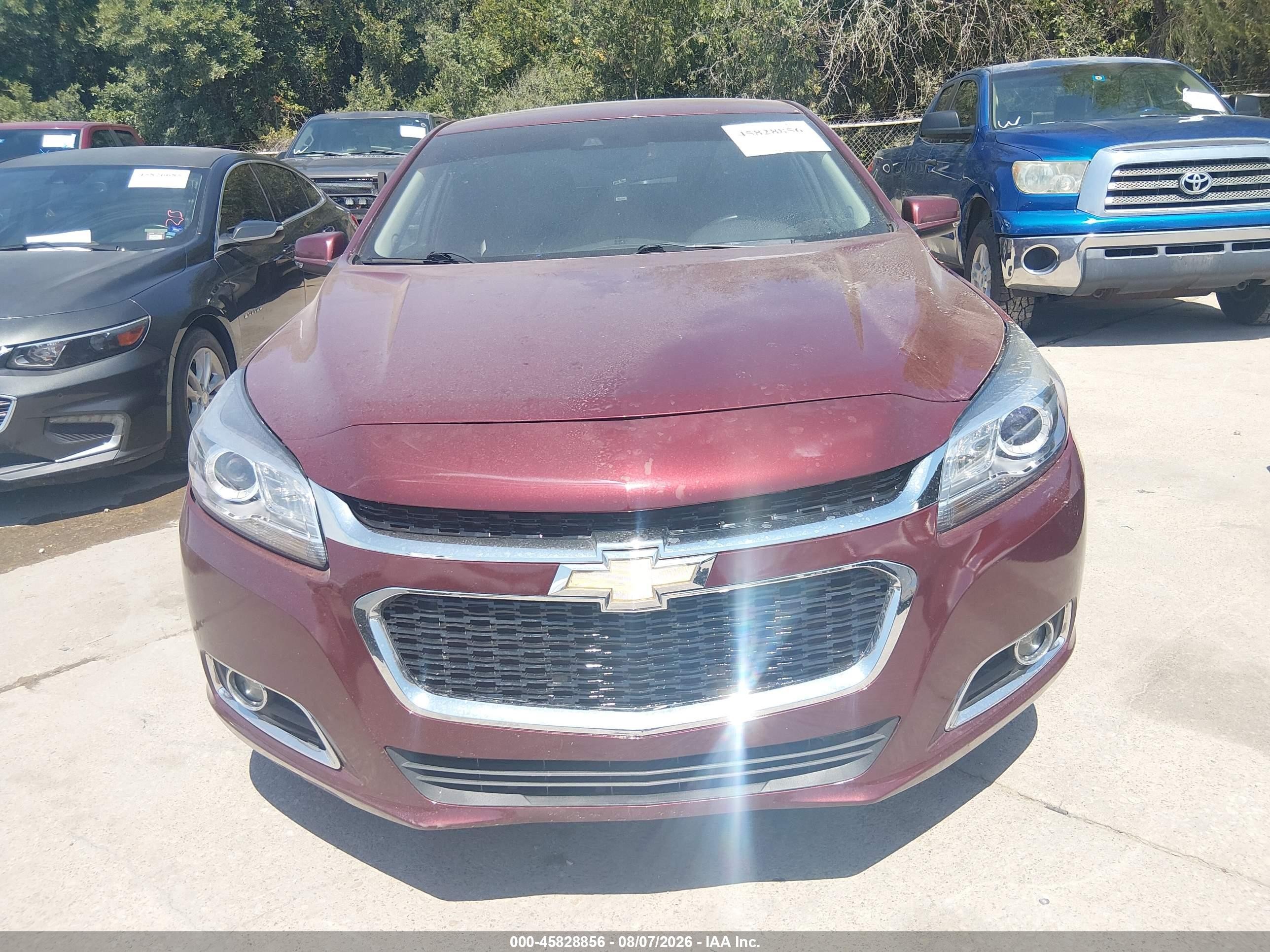 2015 Chevrolet Malibu 2lz Burgundy vin: 1G11G5SX2FF156093