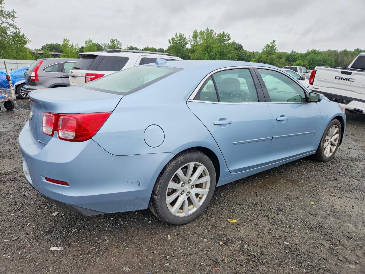 2013 Chevrolet Malibu 3lt Blue vin: 1G11G5SX5DU110184