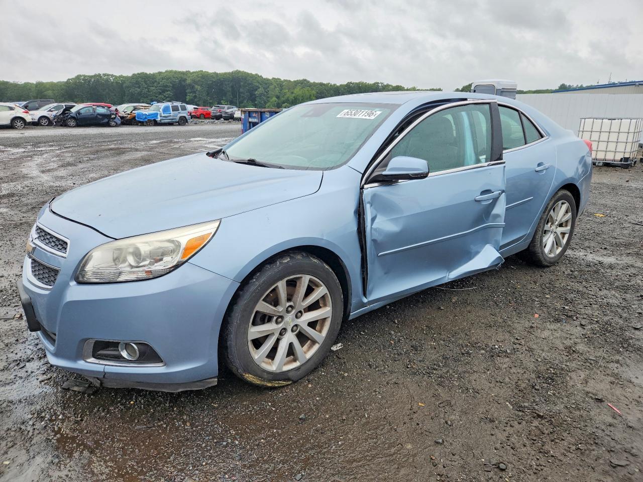 2013 Chevrolet Malibu 3lt Blue vin: 1G11G5SX5DU110184