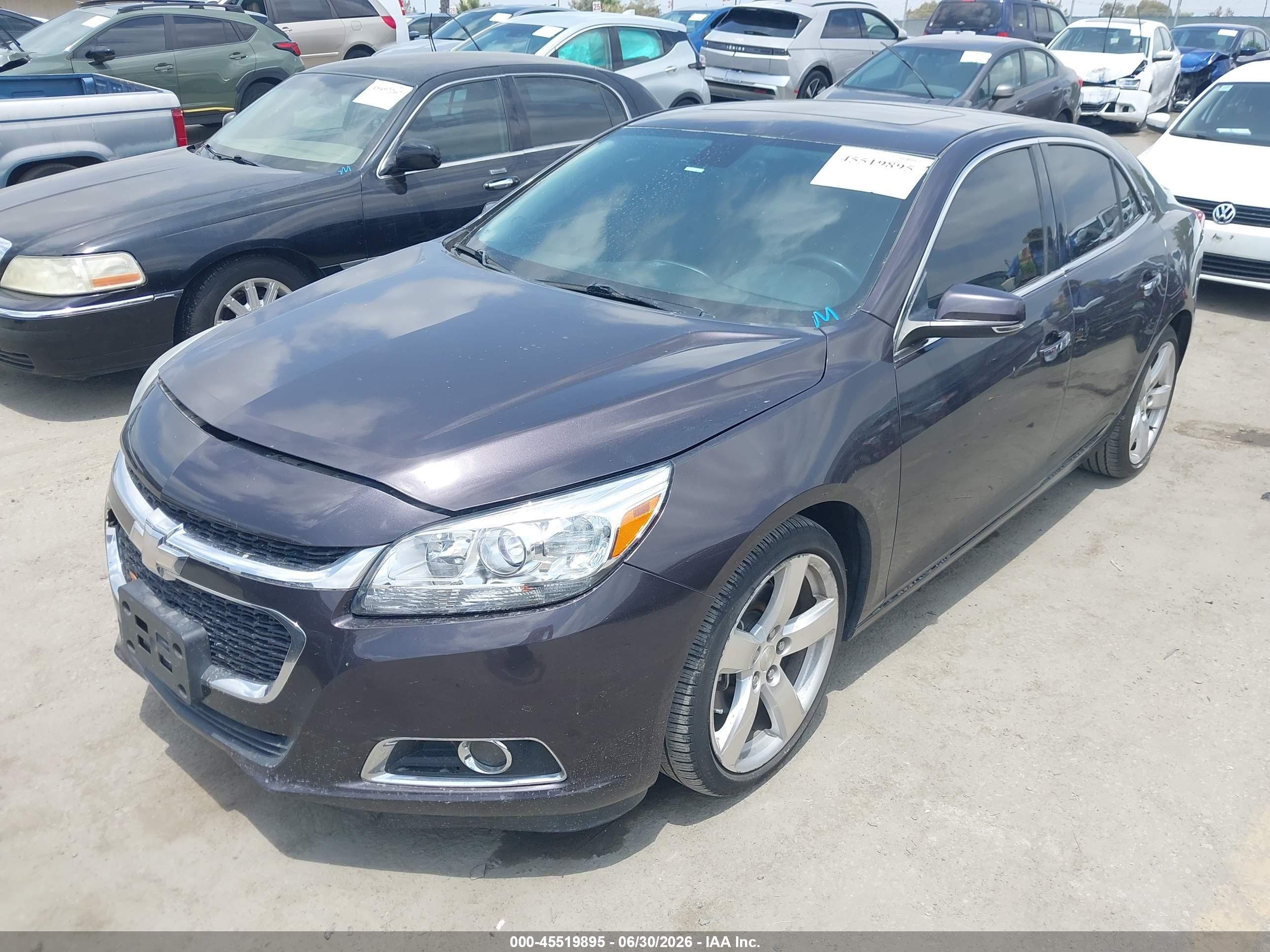 2015 Chevrolet Malibu 2lz Purple vin: 1G11G5SX6FF216070