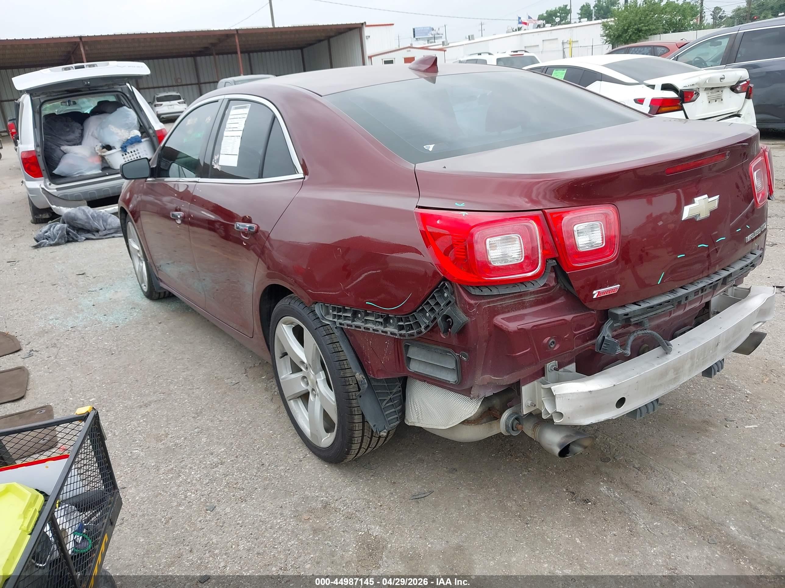 2015 Chevrolet Malibu 2lz Burgundy vin: 1G11G5SX6FF276012